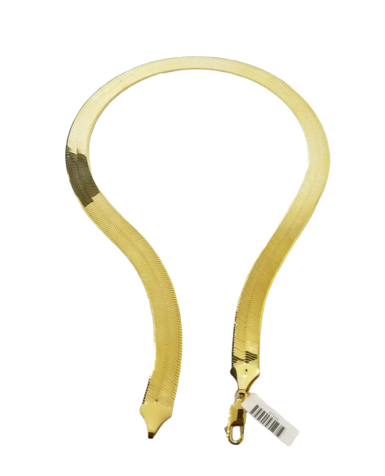 Real 10K Yellow Gold Herringbone 11mm Necklace Chain 20" Inch Solid Lobster Lock - Image 5