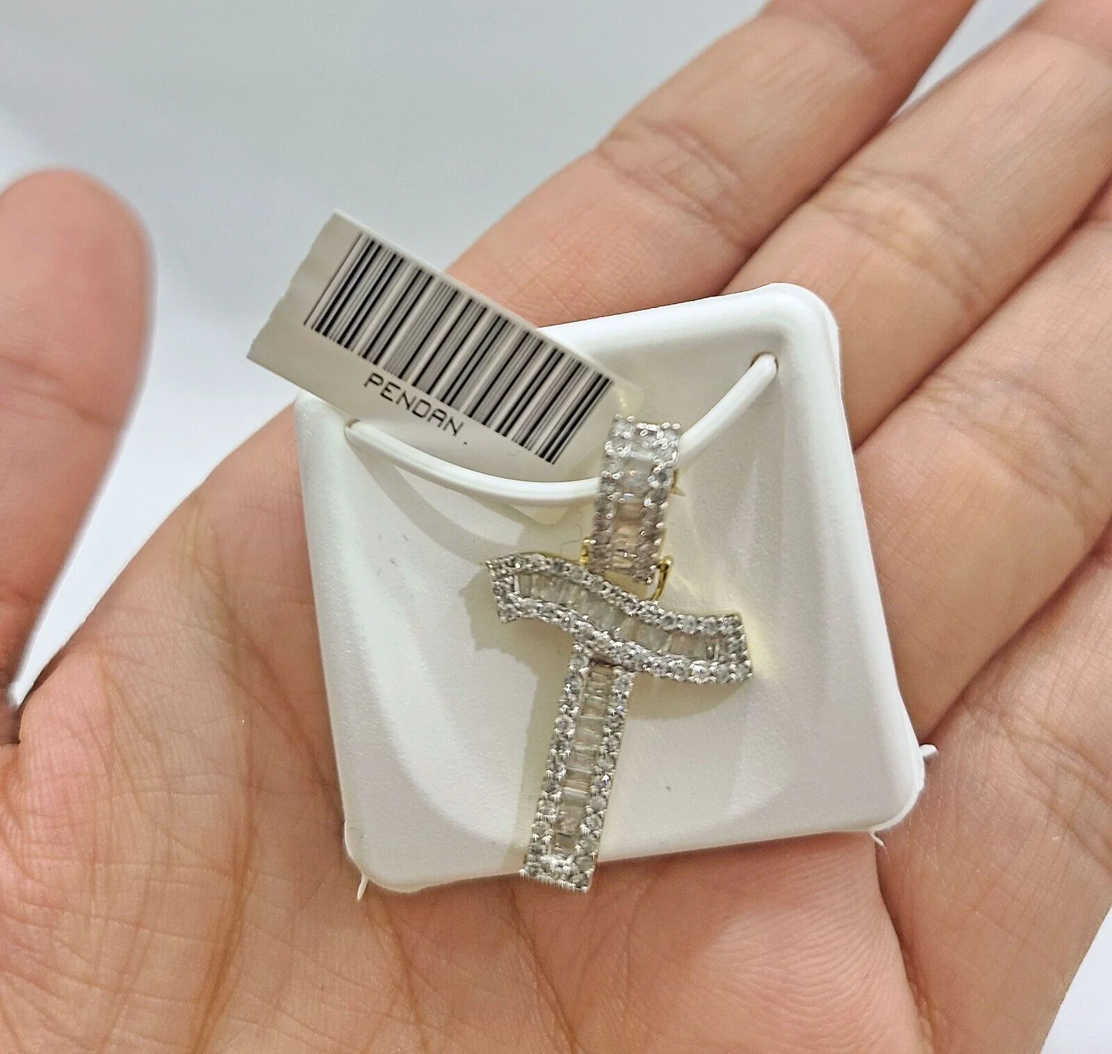 Real 10K Yellow Gold Initials Diamond Cut Charm A-Z Pendant Alphabets - Image 11