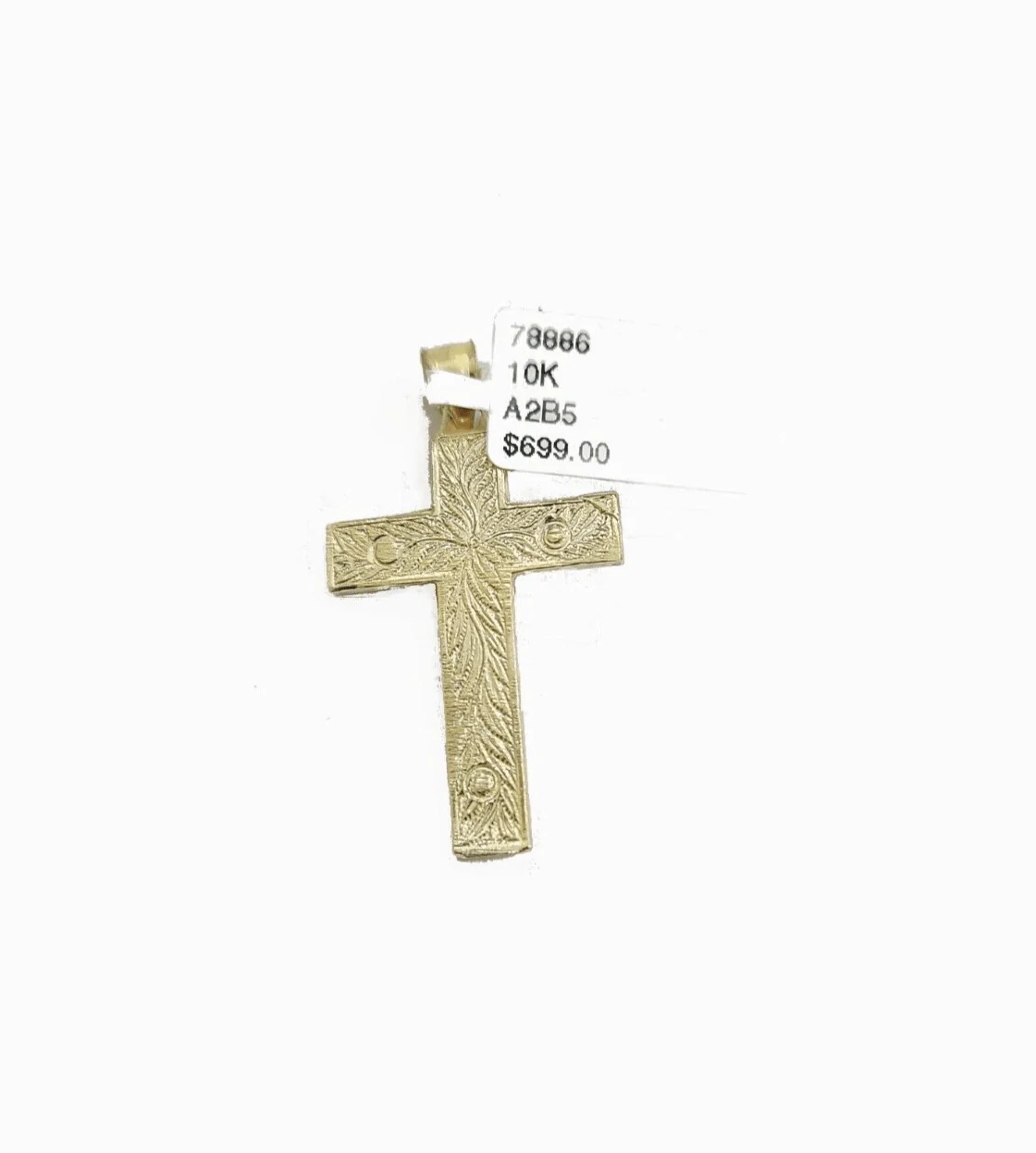 Real 10k Yellow Gold Jesus Cross Charm Rope Chain Necklace 3mm 22'' Pendant 10kt - Image 10