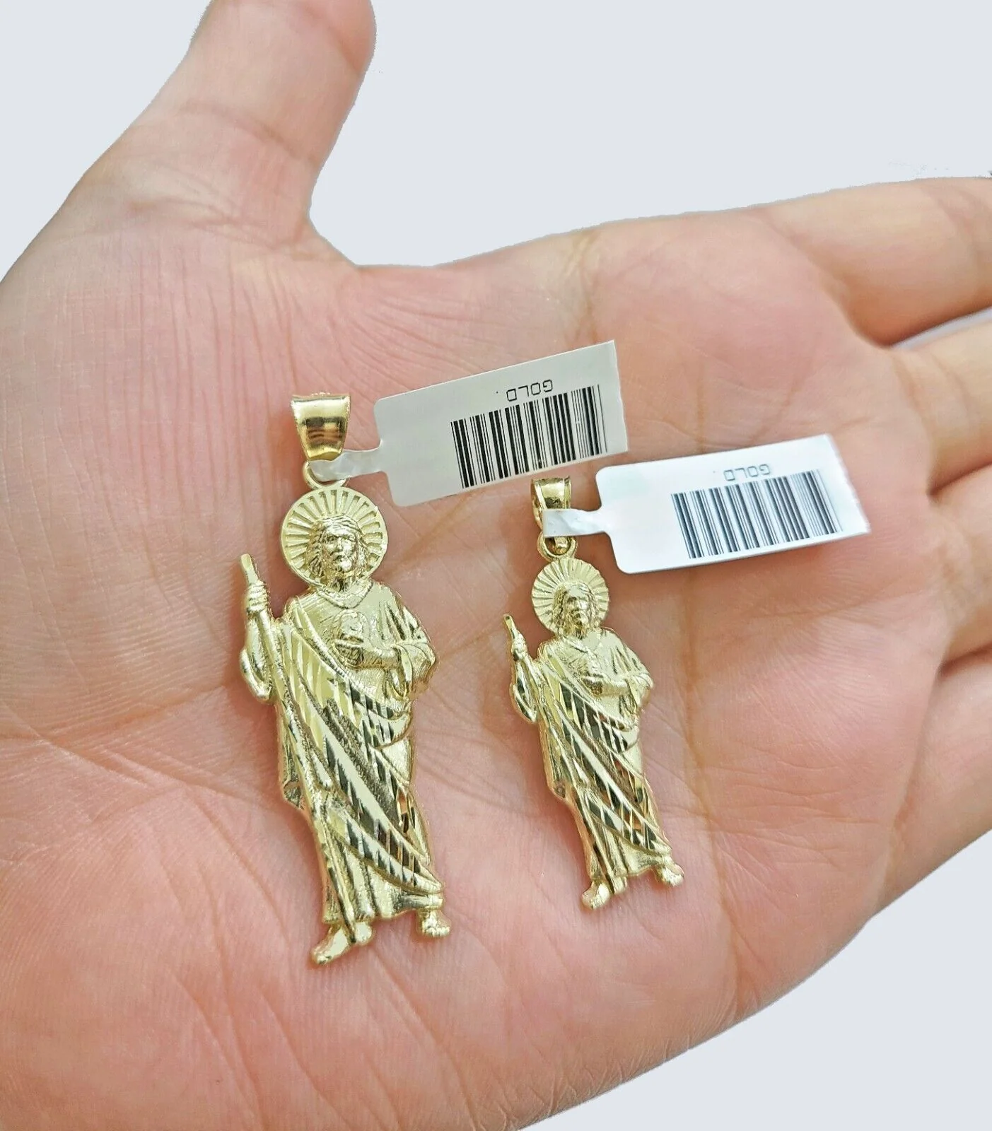 Real 10K Yellow Gold Juda Charm for 1-1.5'' inches Gold Pendant - Image 3