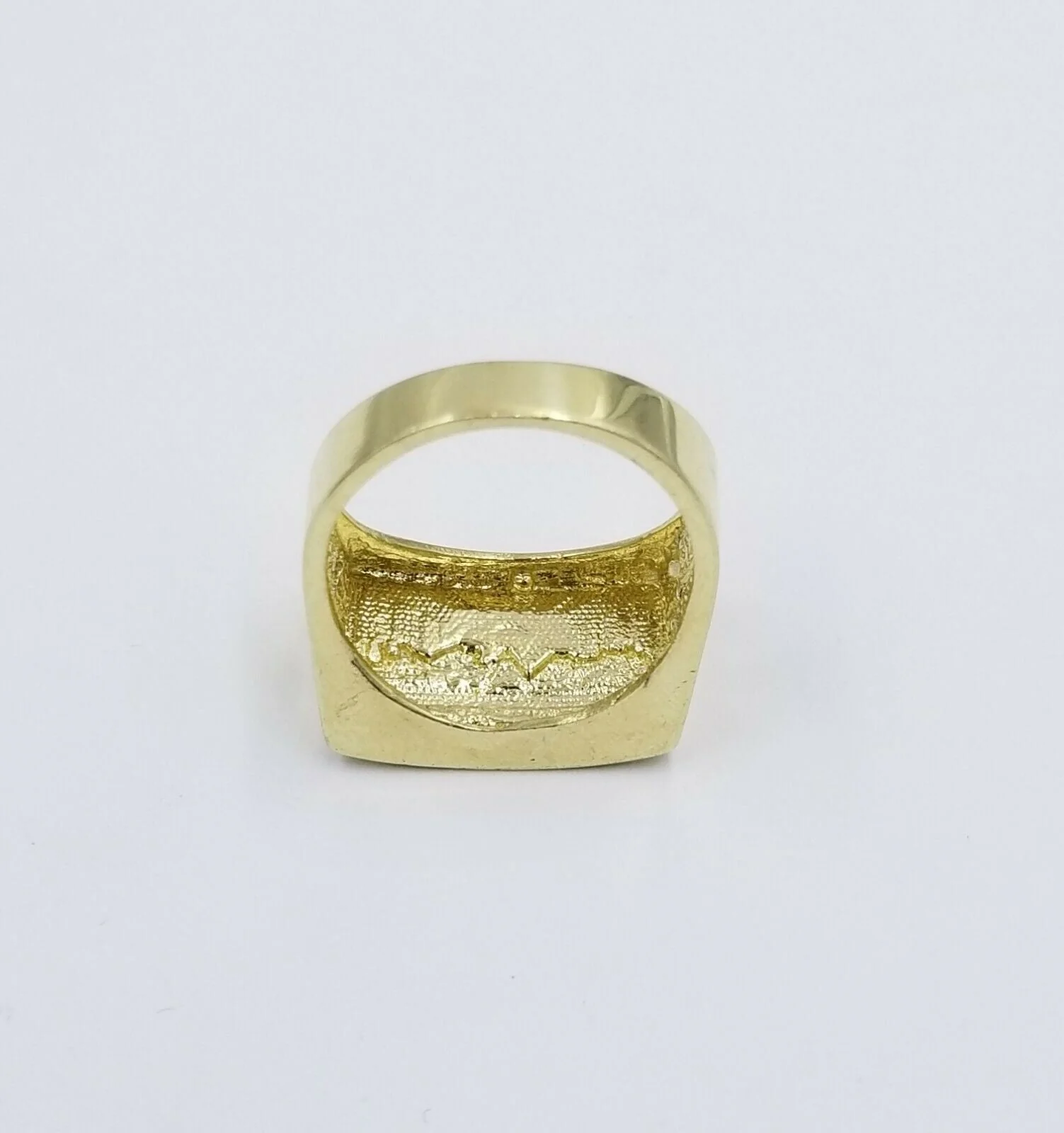REAL 10k Yellow Gold Last Supper Ring Cross Design Men's Ring, All Sizes - Image 4