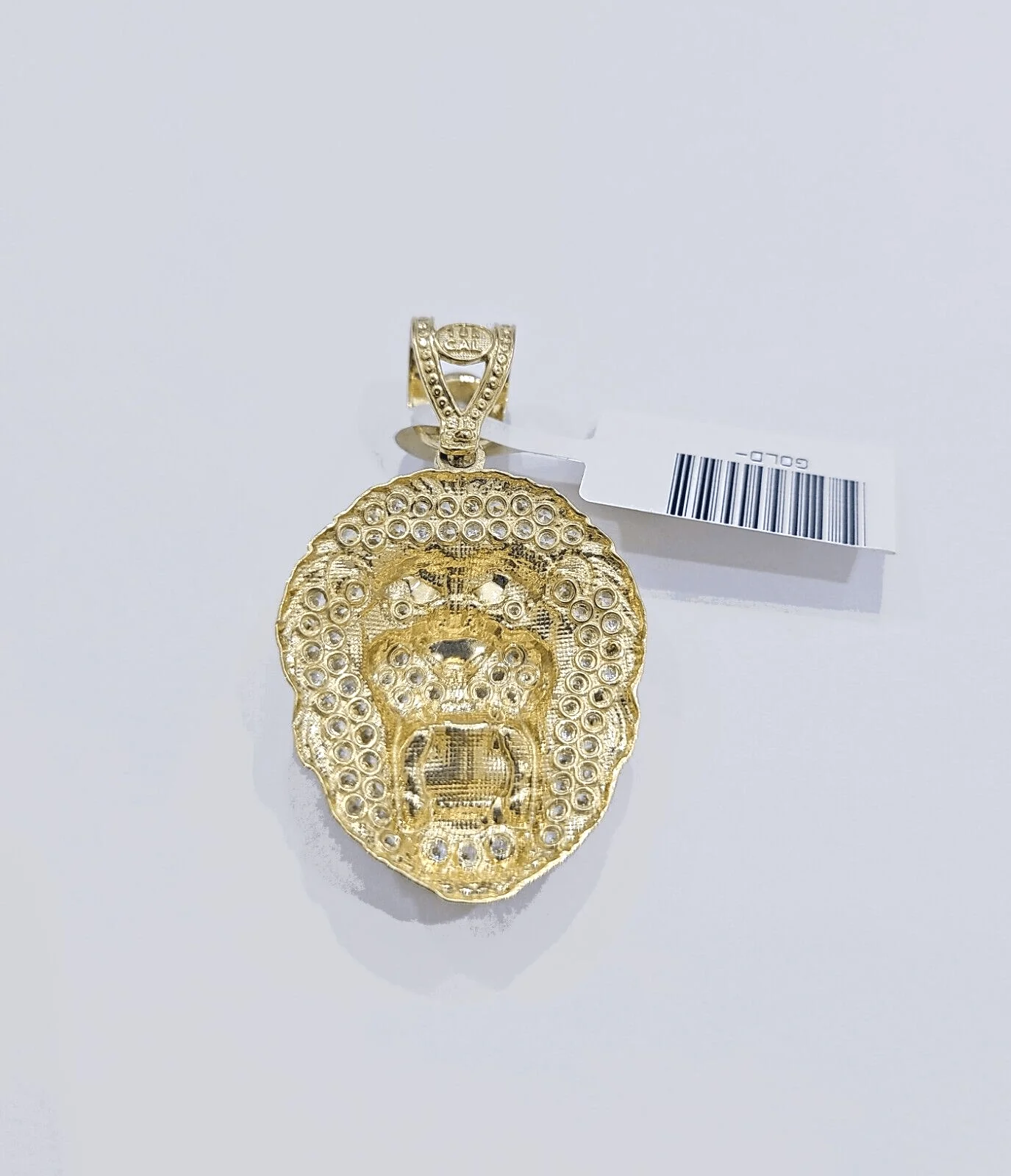 Real 10k Yellow Gold Lion Head Charm 1.5''inches Pendant 10kt for Chain - Image 5