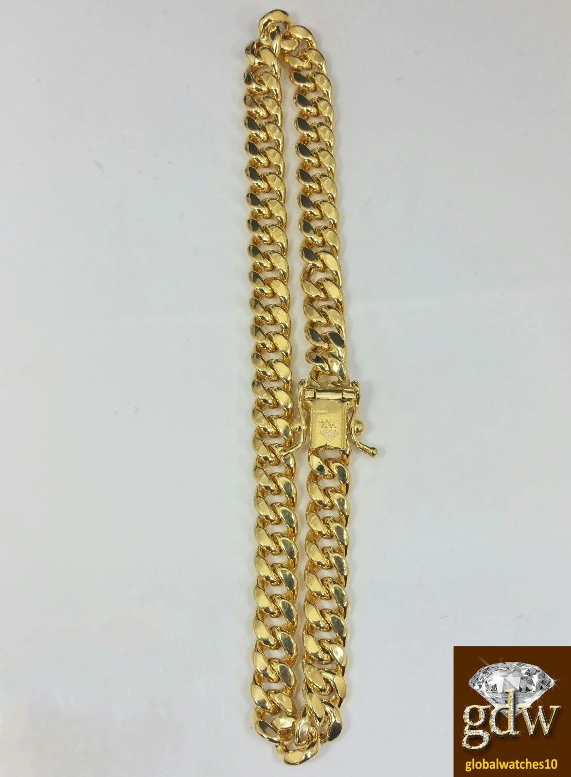 Real 10k Yellow Gold Miami Cuban Bracelet 6mm 7.5" Box Lock Strong Unisex - Image 3