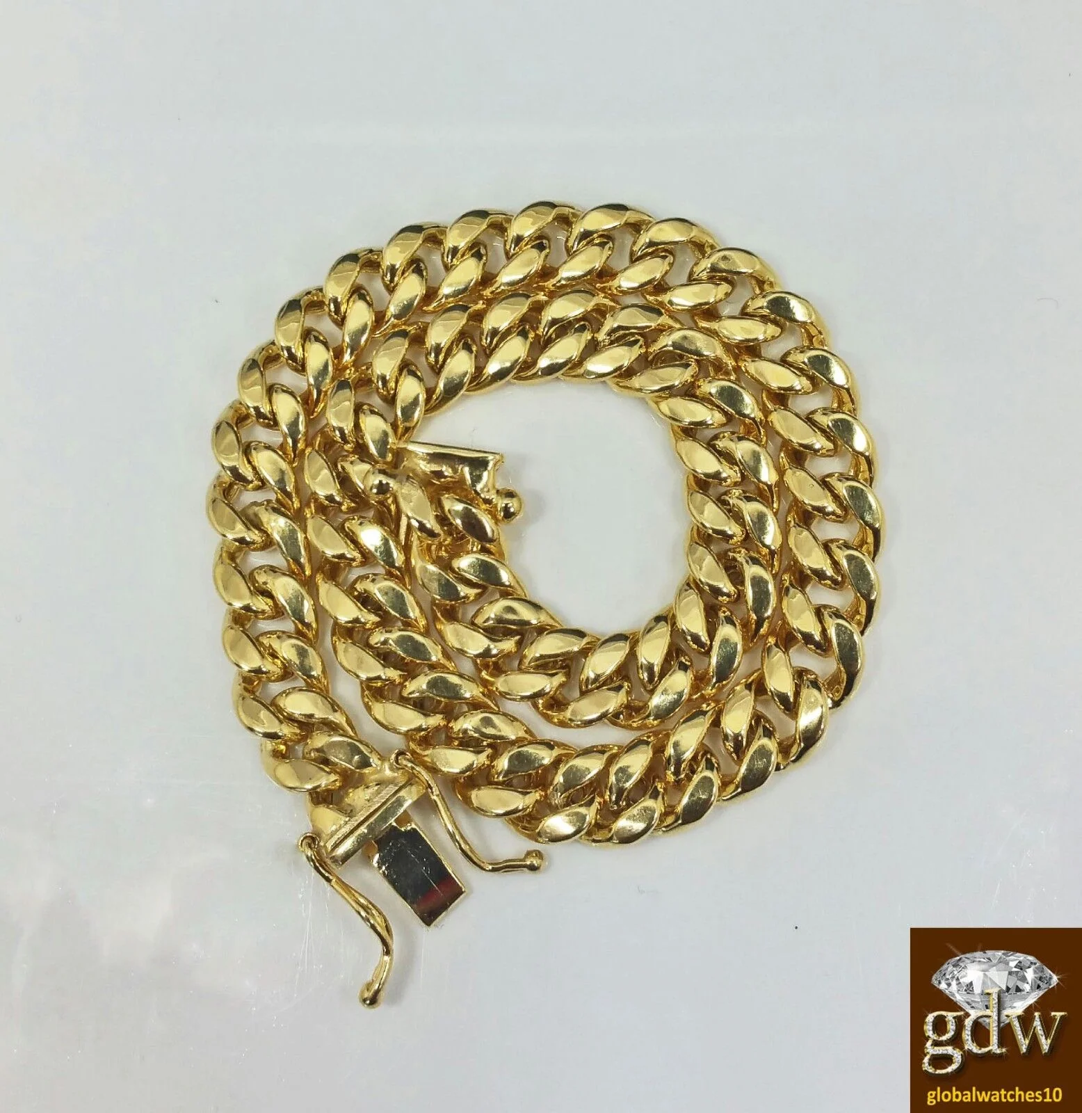 Real 10k Yellow Gold Miami Cuban Bracelet 6mm 7.5" Box Lock Strong Unisex - Image 4