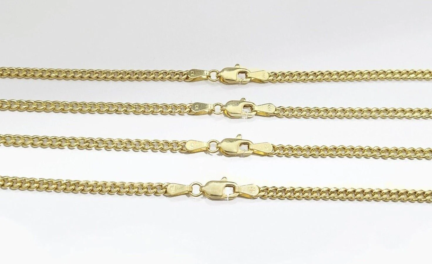 Real 10K Yellow Gold Miami Cuban Chain 5mm Necklace 18-28'' Inches Lobster 10kt - Image 3