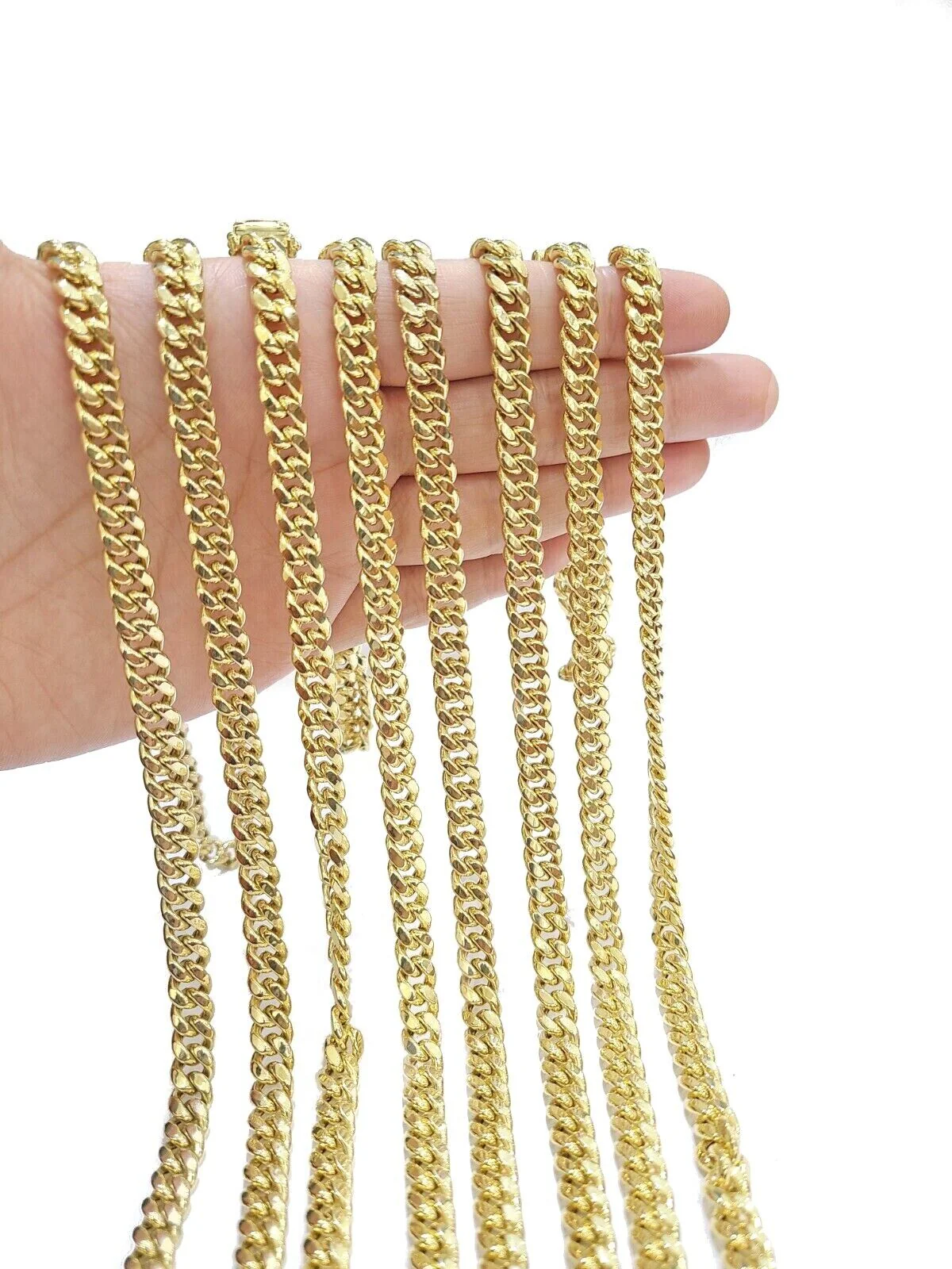 Real 10K Yellow Gold Miami Cuban Chain 6mm Necklace  20-30'' Inches Box 10kt - Image 2