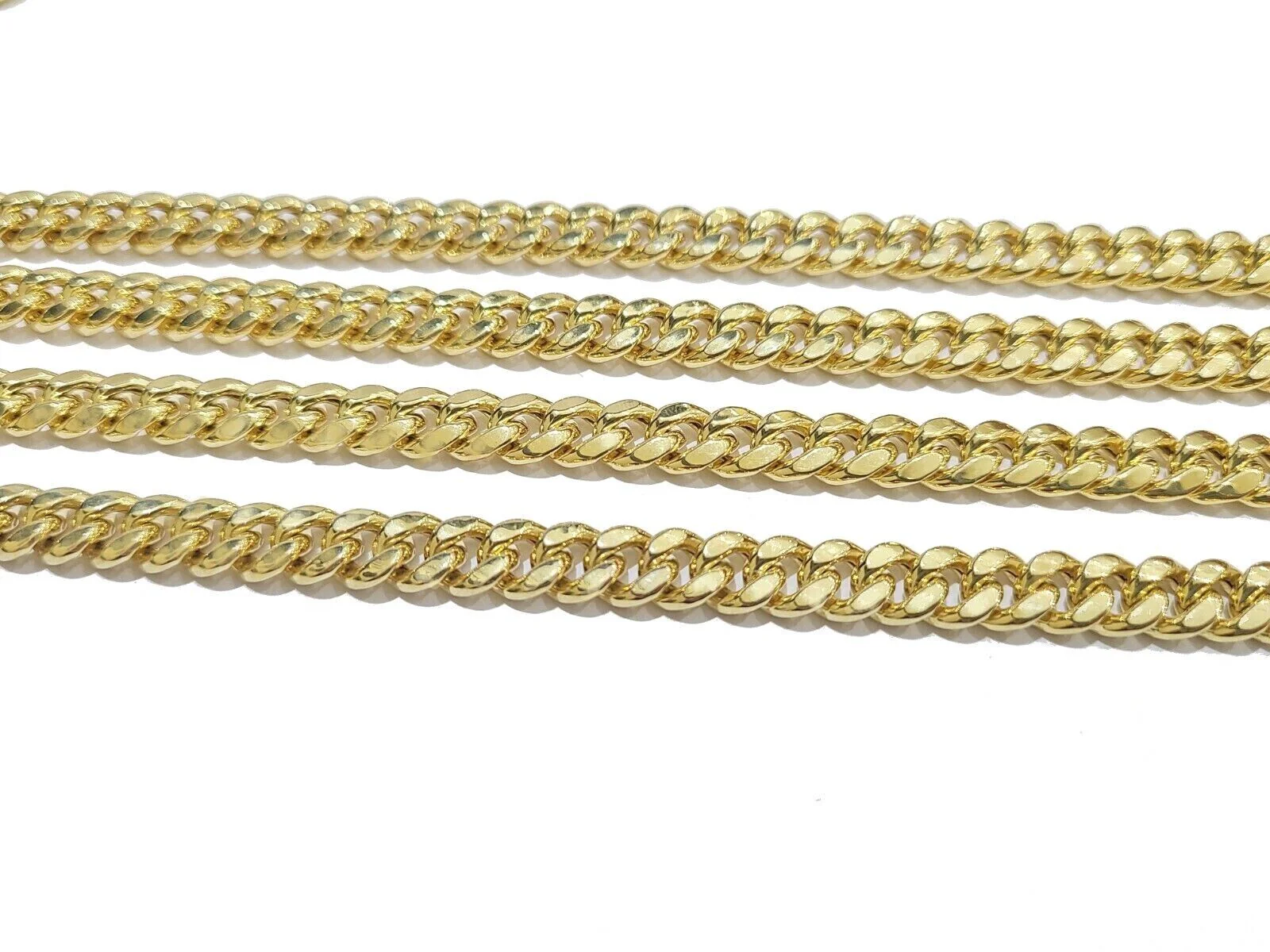 Real 10K Yellow Gold Miami Cuban Chain 7mm Necklace  20-30'' Inches Box 10kt - Image 3