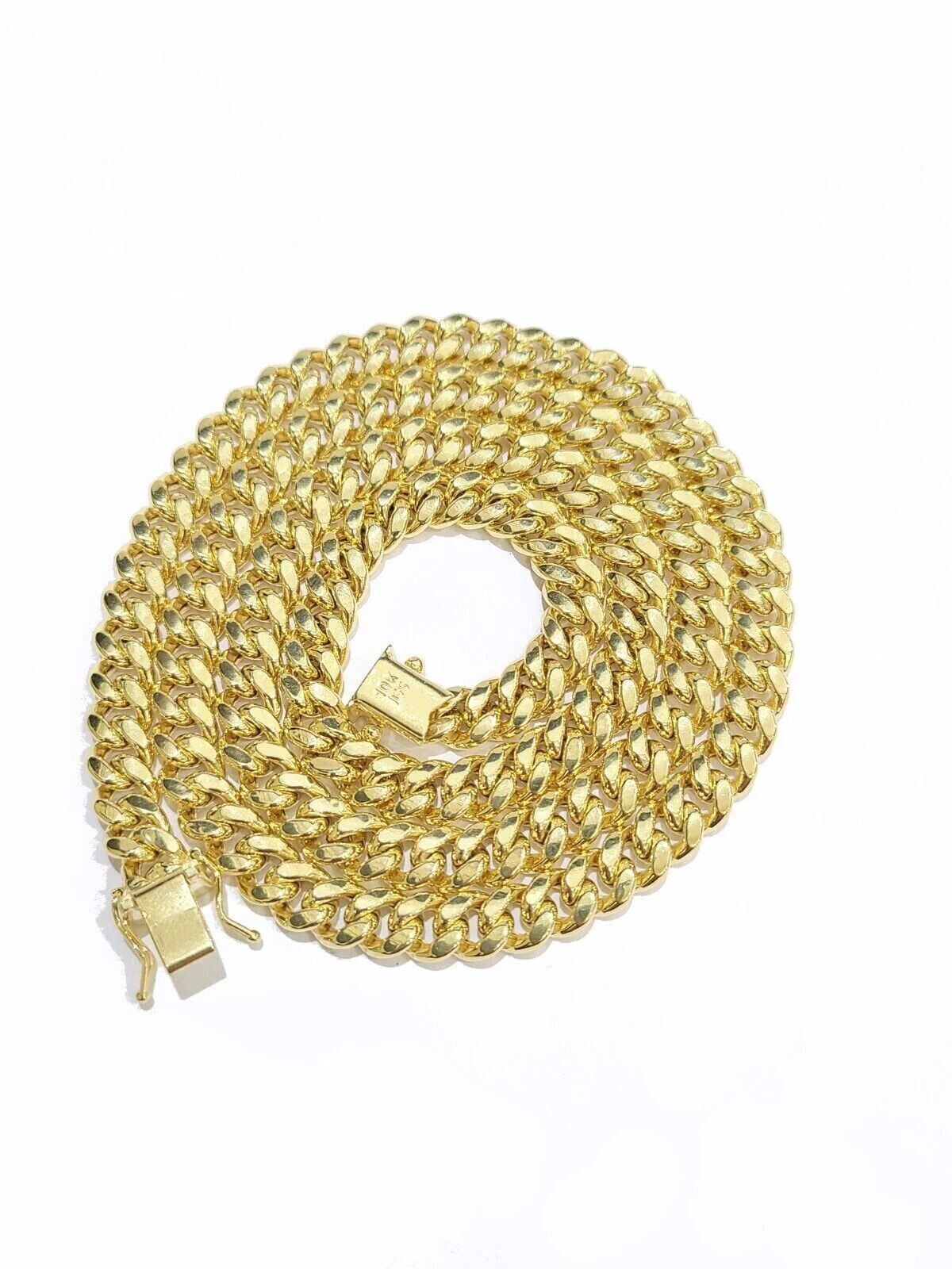 Real 10K Yellow Gold Miami Cuban Chain 8mm Necklace  18-30'' Inches Box 10kt - Image 5