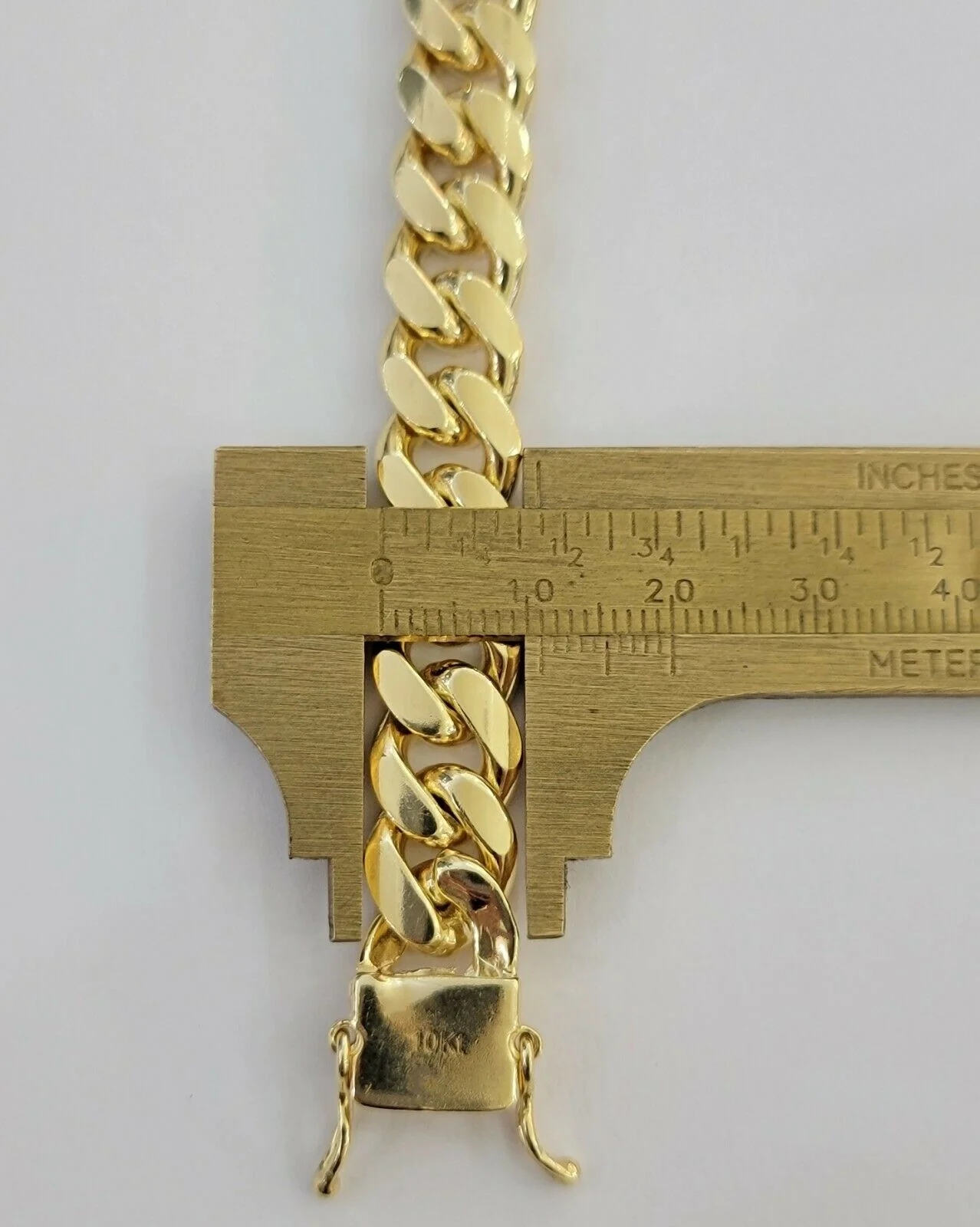 Real  10K Yellow Gold Miami Cuban Link Bracelet 11mm "9, Men's 10kt Strong SOLID - Image 5
