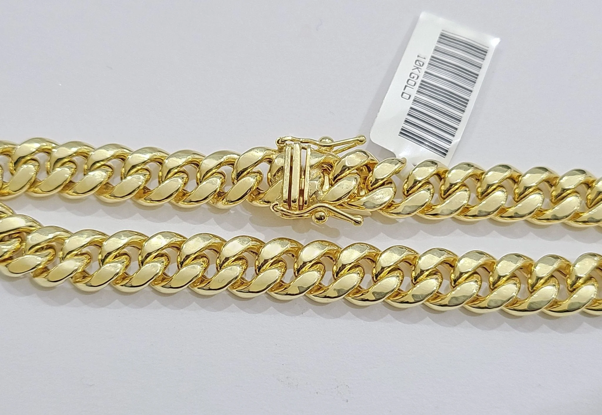 Real 10k Yellow Gold Miami Cuban Link Bracelet 9" inch 8mm 10kt Box Lock Men - Image 6