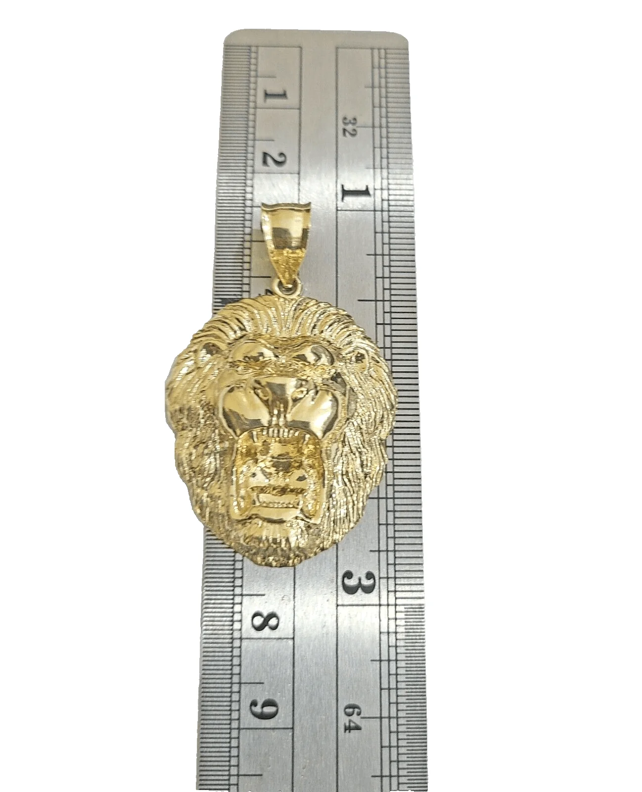 Real 10k Yellow Gold Milano Rope Chain 22 Inch Necklace Lion Head Charm Pendant - Image 6