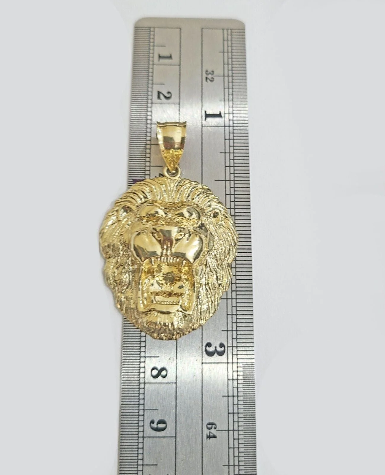 Real 10k Yellow Gold Milano Rope Chain 26''  Necklace Lion Head charm pendant - Image 10