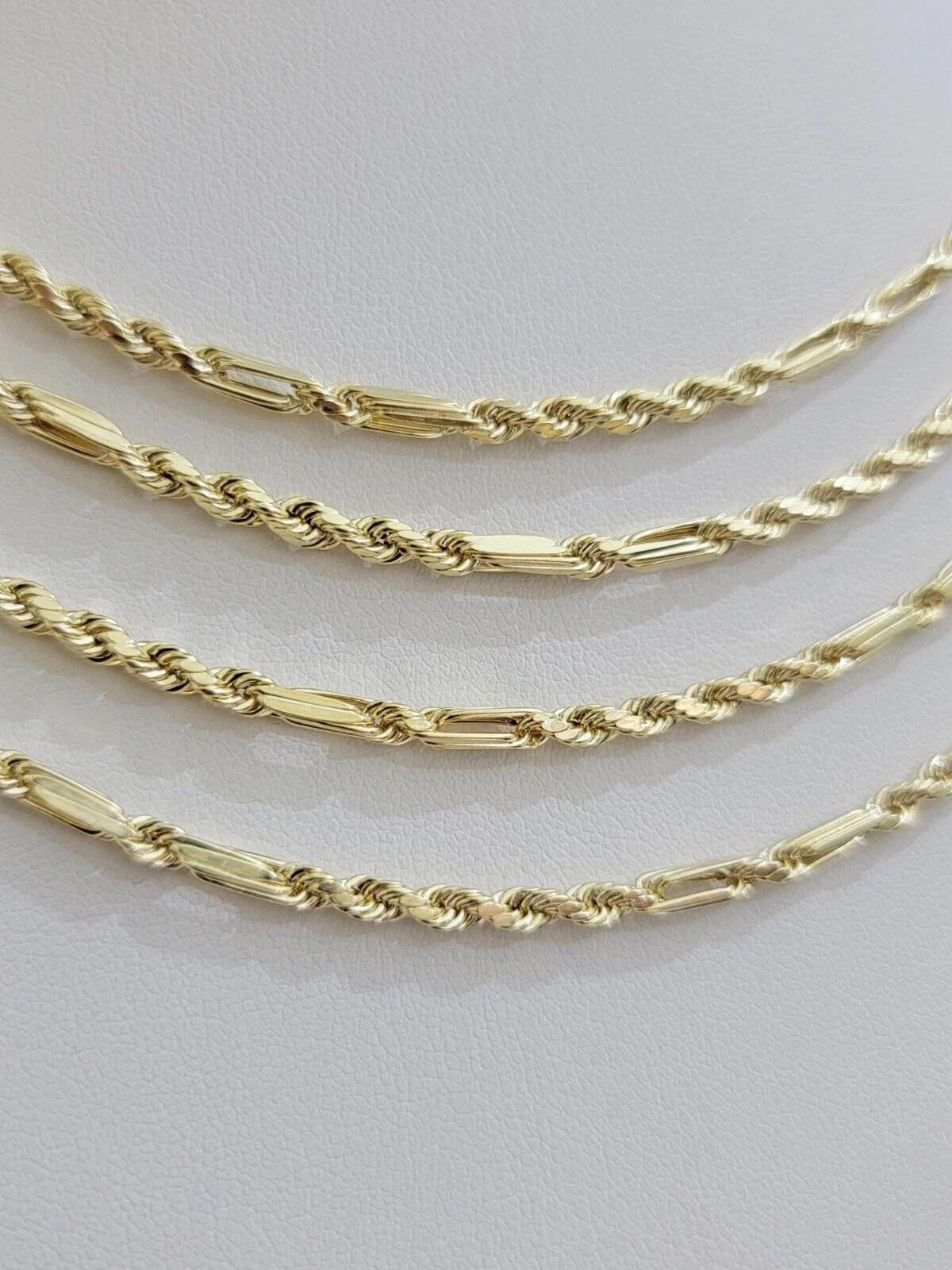 Real 10k Yellow Gold Milano Rope Chain Necklace 18"-24"Inches 3mm 10kt Men Women - Image 10