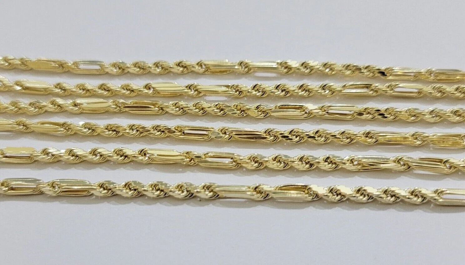 Real 10k Yellow Gold Milano Rope Chain Necklace 18"-24"Inches 3mm 10kt Men Women - Image 12