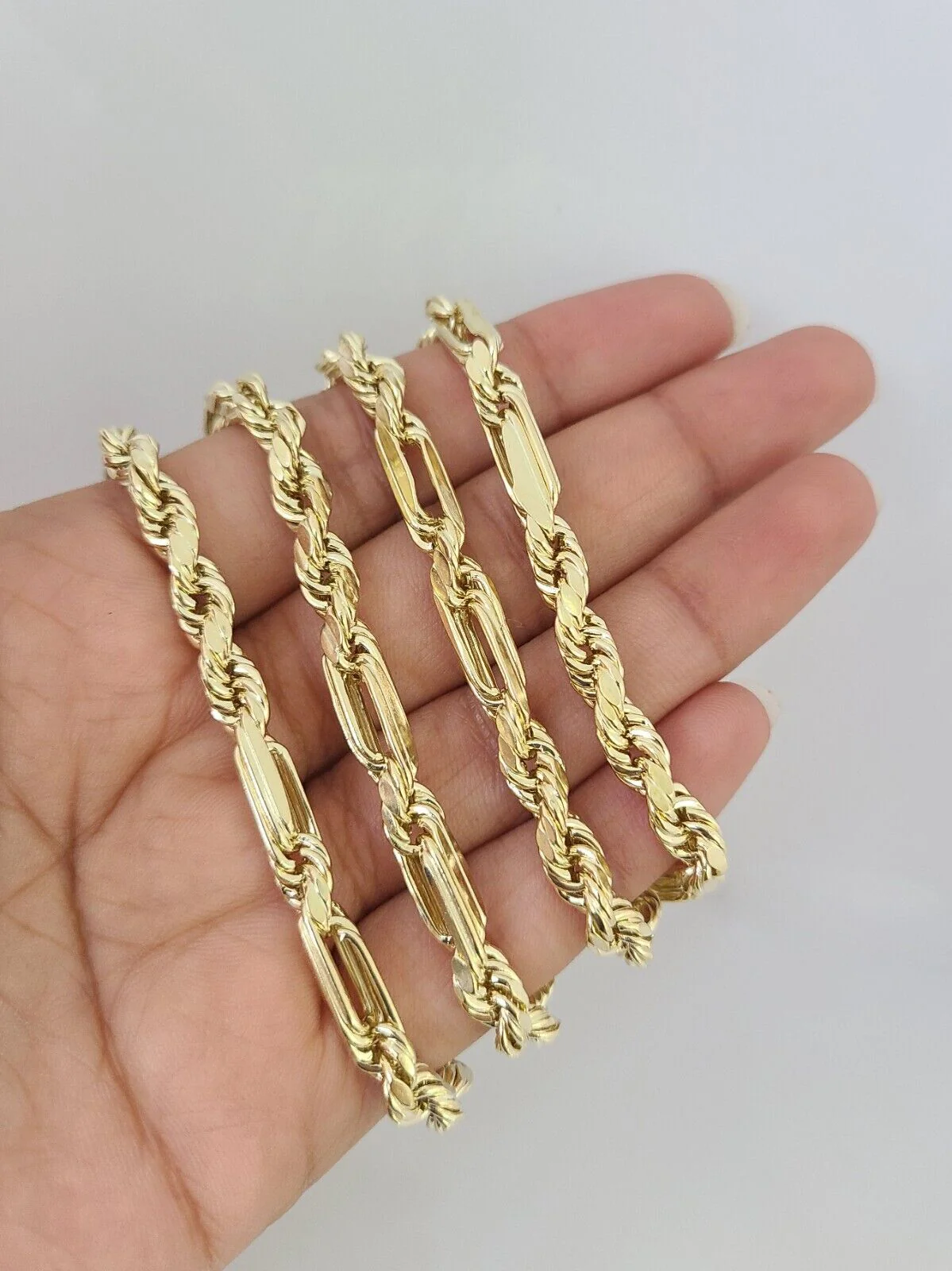 Real 10k Yellow Gold Milano Rope Chain Necklace 18"-30" Inches 6mm 10kt - Image 2