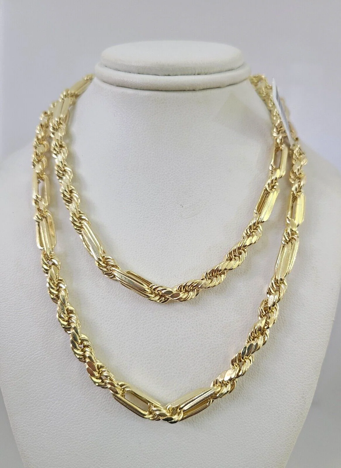 Real 10k Yellow Gold Milano Rope Chain Necklace 18"-30" Inches 6mm 10kt - Image 3