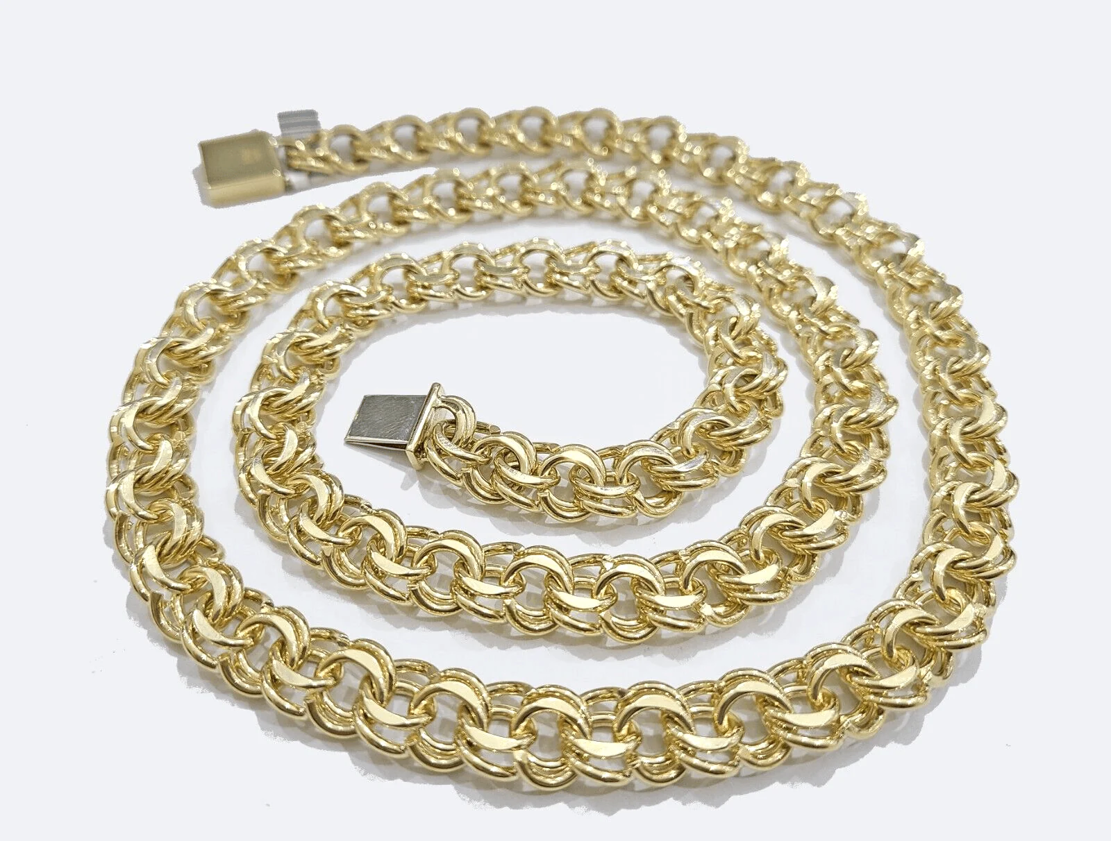 Real 10k Yellow Gold Necklace 10mm Chino Chain 26'' inches Unisex - Image 4