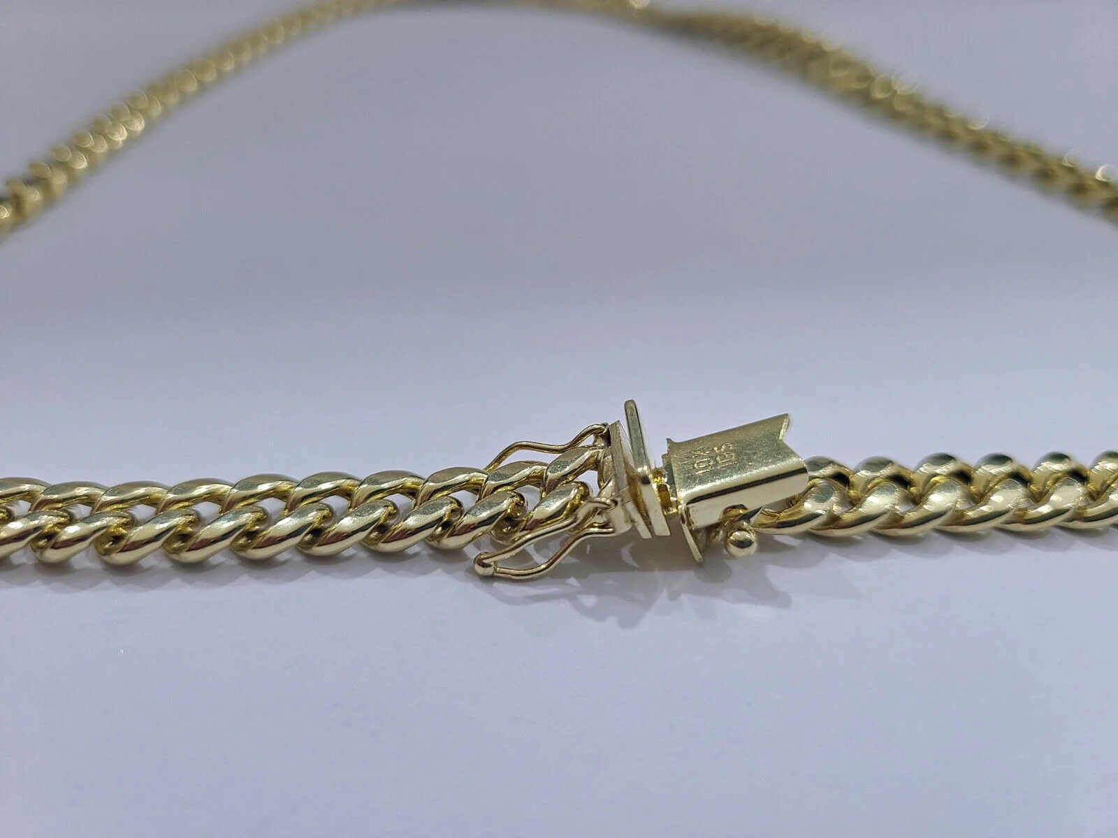 Real 10k Yellow Gold Necklace Miami Cuban Chain 6mm 20" inch 10kt Men's Chain - Image 6