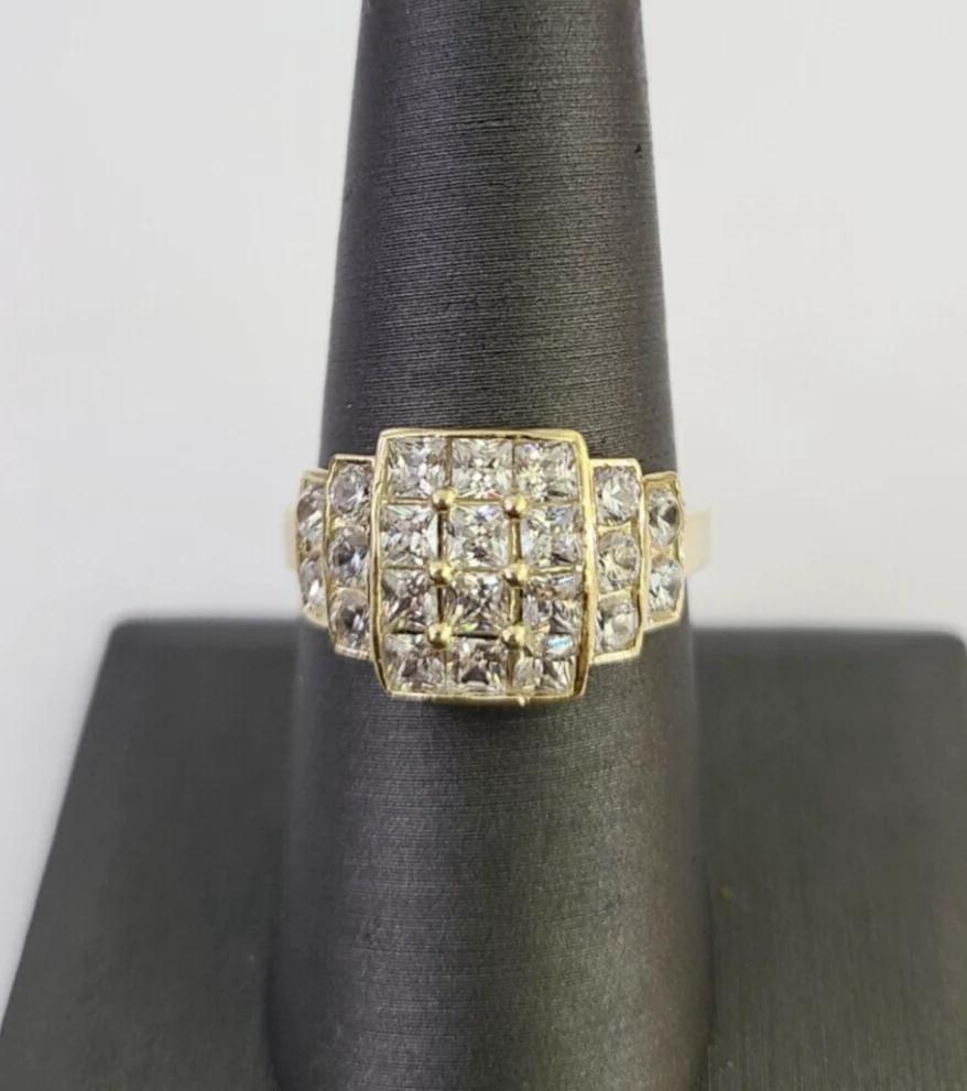 Real 10k Yellow Gold Ring Wedding Engagement Casual 10Kt Ring Sizes 6,7,8,9,10,11 & 12 - Image 3
