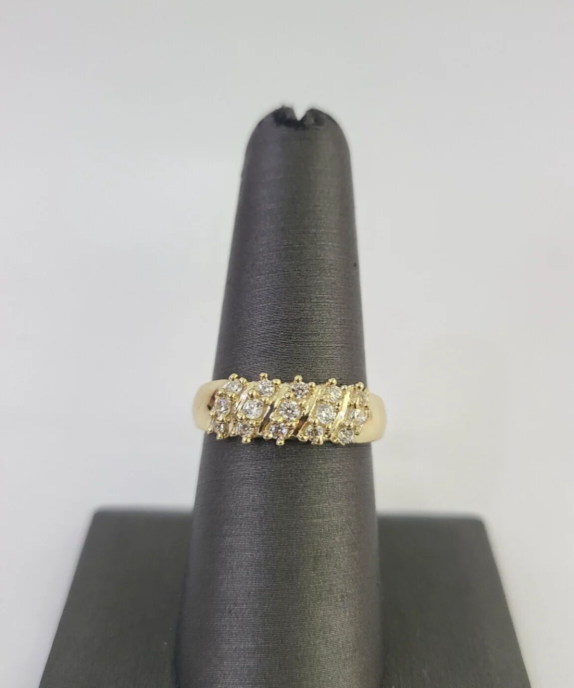 Real 10k Yellow Gold Ring Wedding Engagement Casual 10Kt Genuine Ring Sizes 6,7,8,9,10,11 & 12 - Image 2