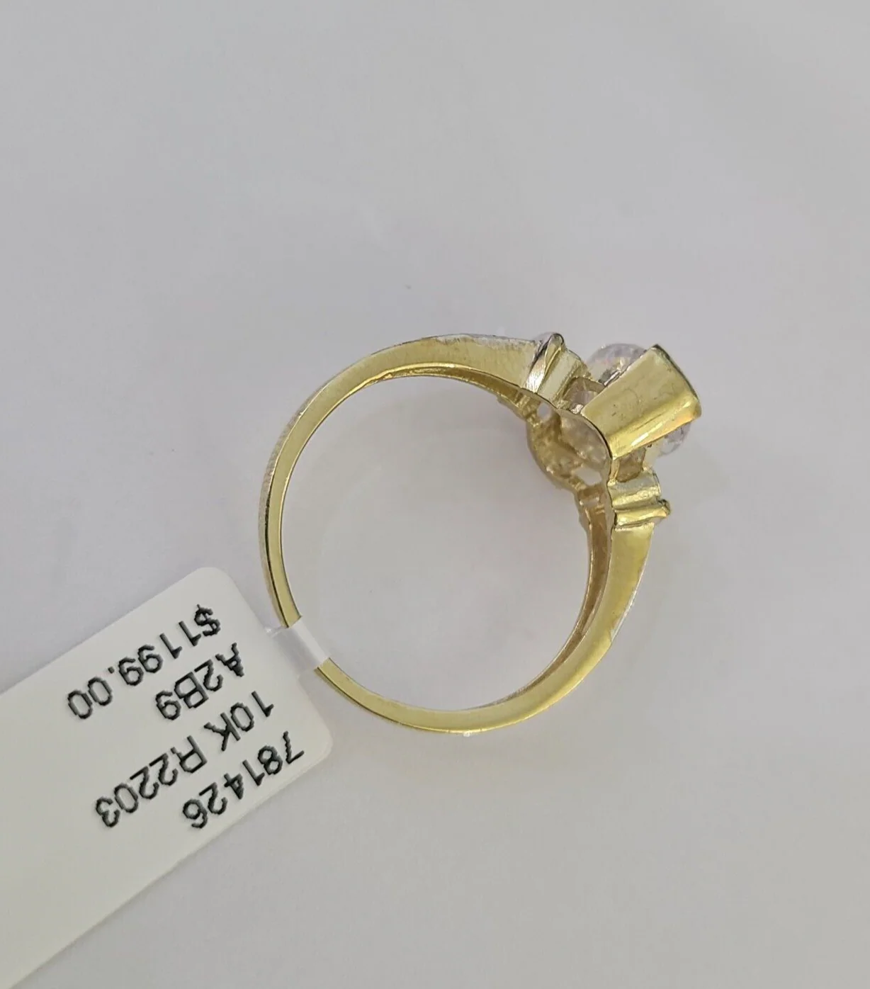 Real 10k Yellow Gold Ring Wedding Engagement Casual 10Kt Genuine Ring Sizes 6,7,8,9,10,11 & 12 - Image 4