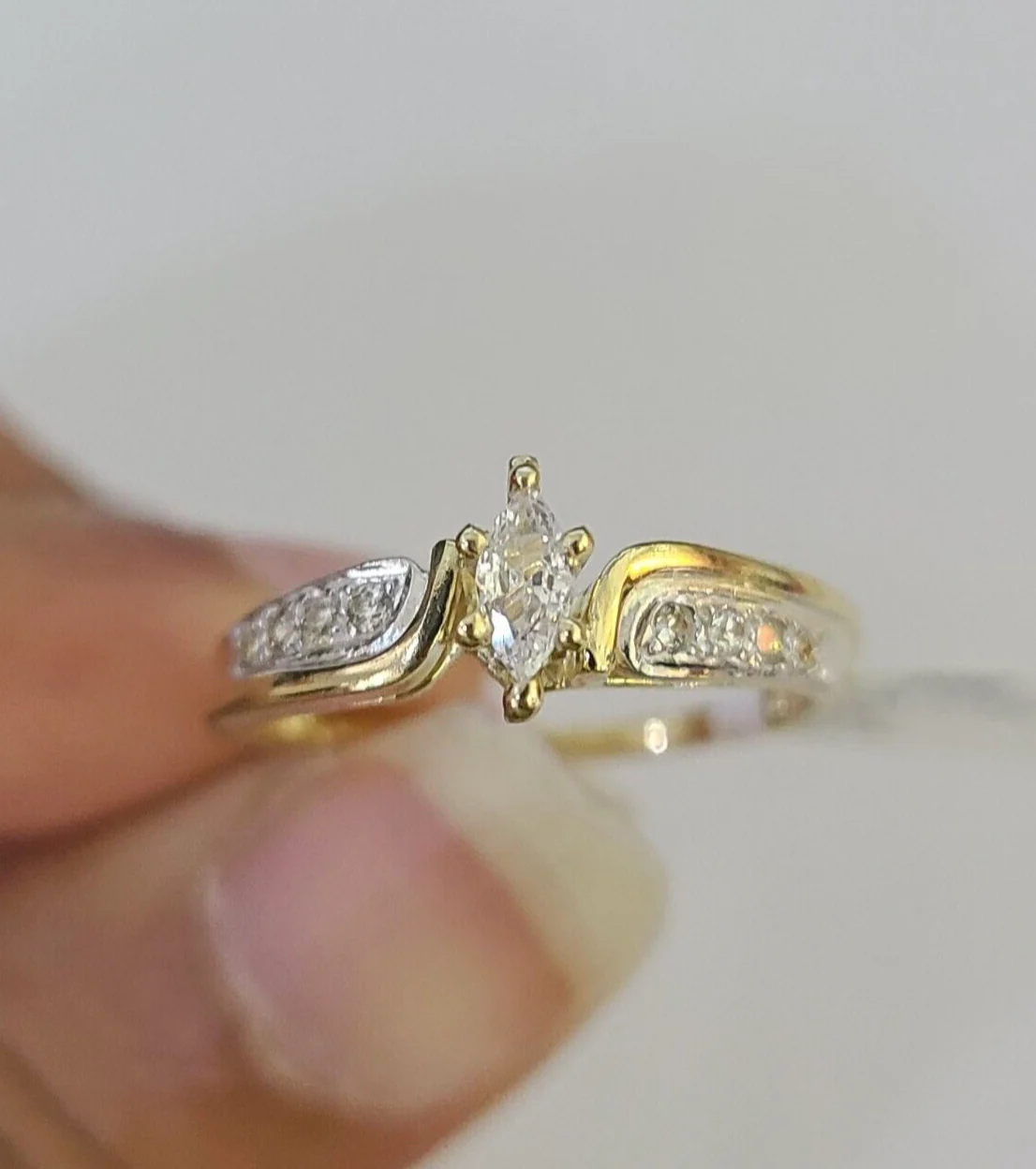 Real 10k Yellow Gold Ring Wedding Engagement Casual 10Kt Genuine Ring Sizes 6,7,8,9,10,11 & 12 - Image 4