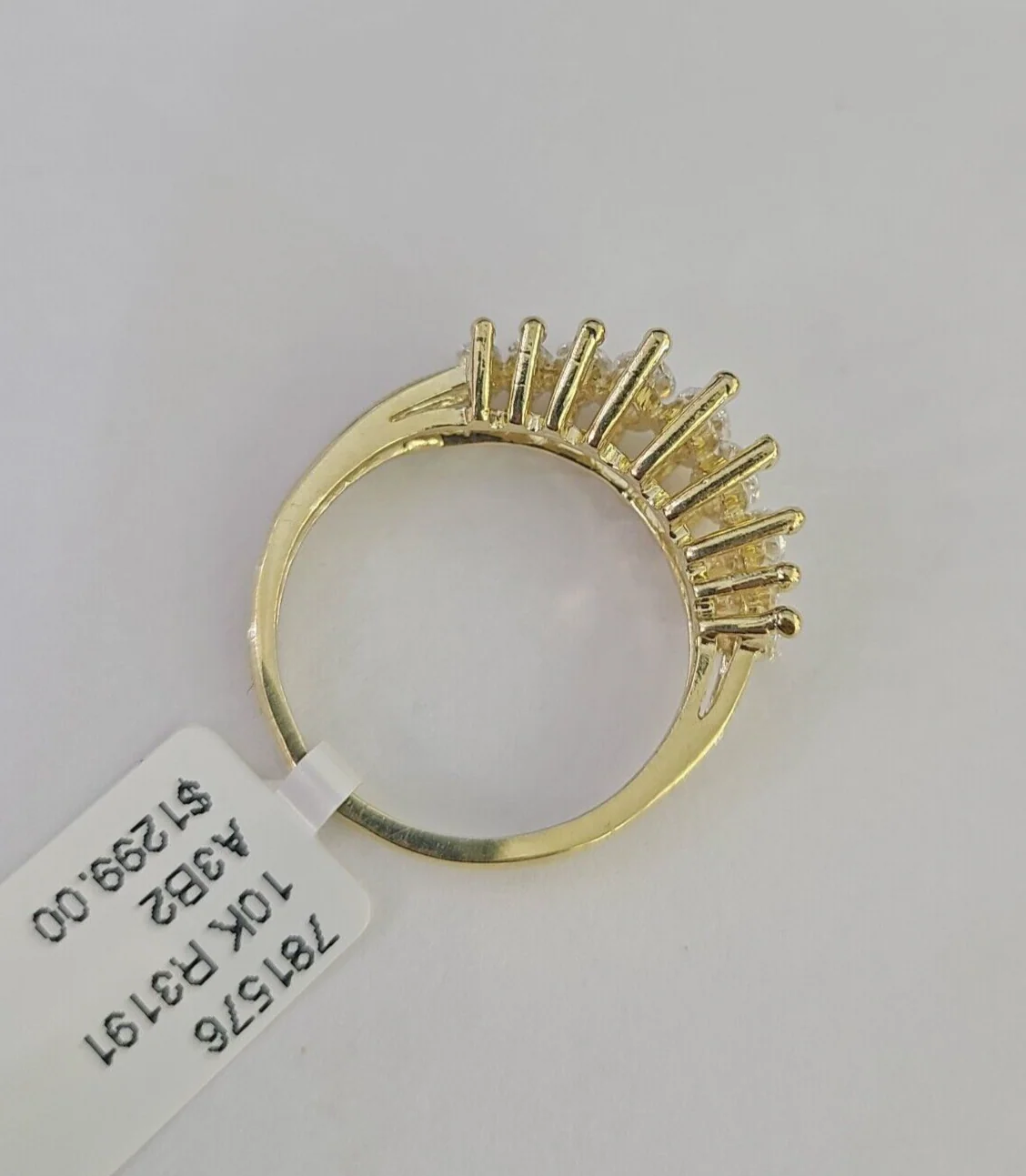 Real 10k Yellow Gold Ring Wedding Engagement Casual 10Kt Genuine Ring Sizes 6,7,8,9,10,11 & 12 - Image 4