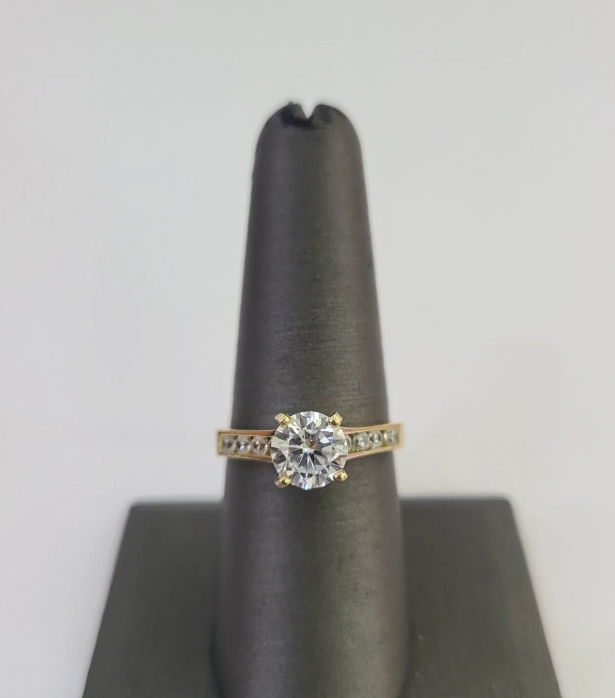 Real 10k Yellow Gold Ring Wedding Engagement Casual 10Kt Genuine Ring Sizes 6,7,8,9,10,11 & 12 - Image 2