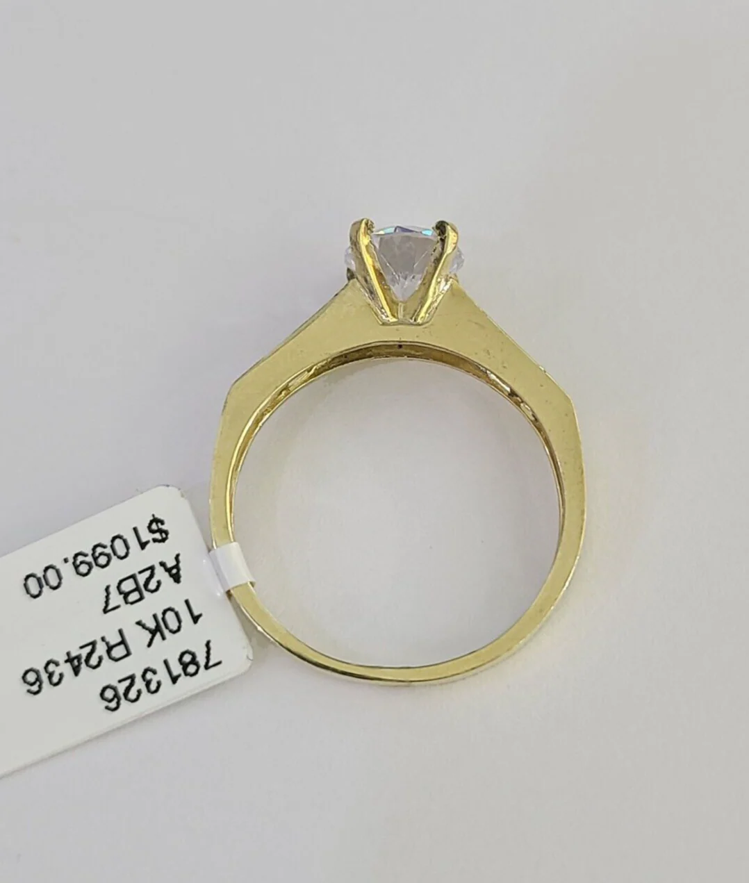 Real 10k Yellow Gold Ring Wedding Engagement Casual 10Kt Genuine Ring Sizes 6,7,8,9,10,11 & 12 - Image 8