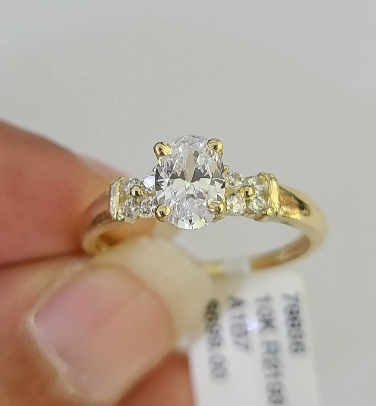 Real 10k Yellow Gold Ring Wedding Engagement Casual 10Kt Genuine Ring Sizes 6,7,8,9,10,11 & 12 - Image 3