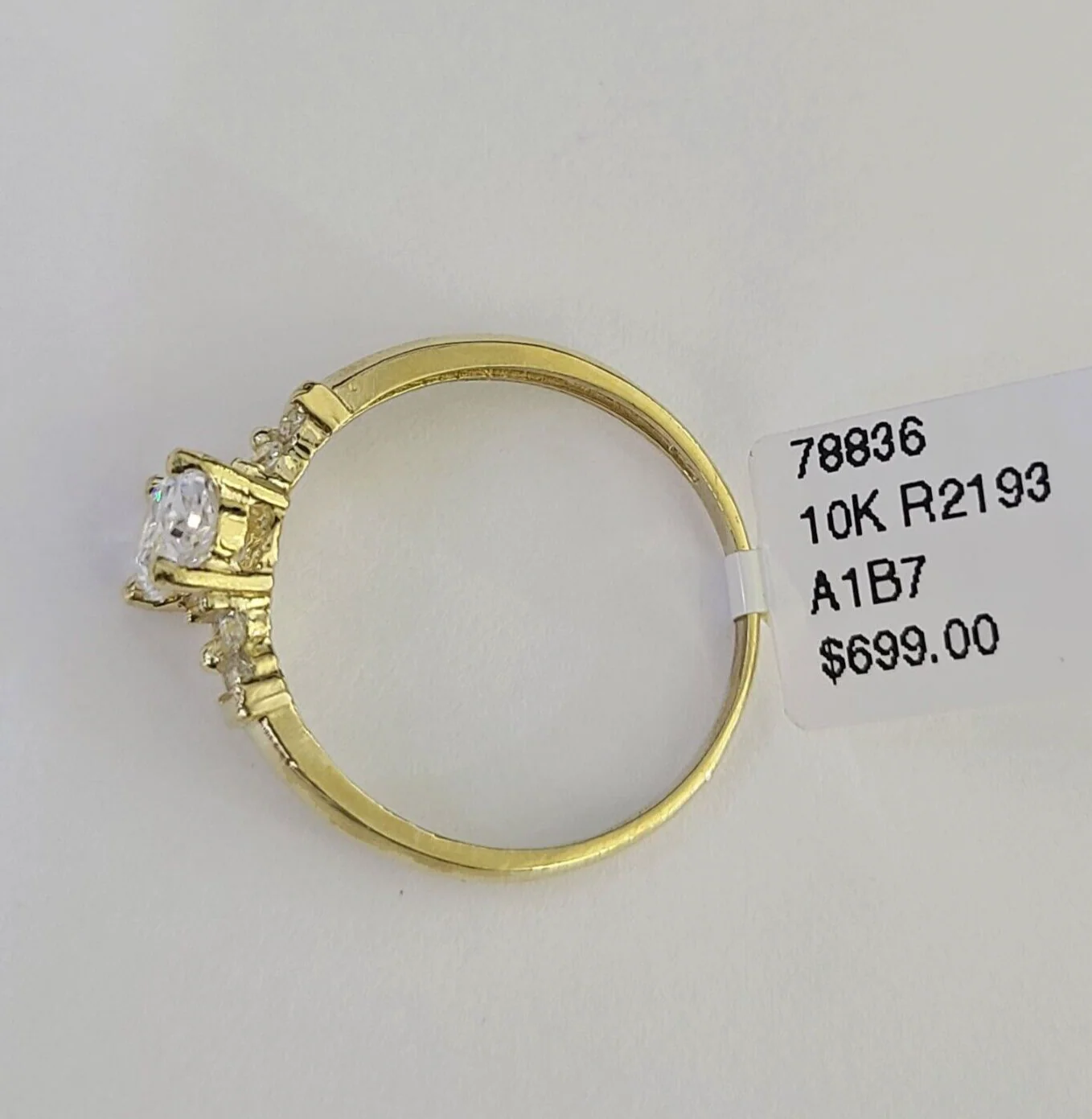 Real 10k Yellow Gold Ring Wedding Engagement Casual 10Kt Genuine Ring Sizes 6,7,8,9,10,11 & 12 - Image 6