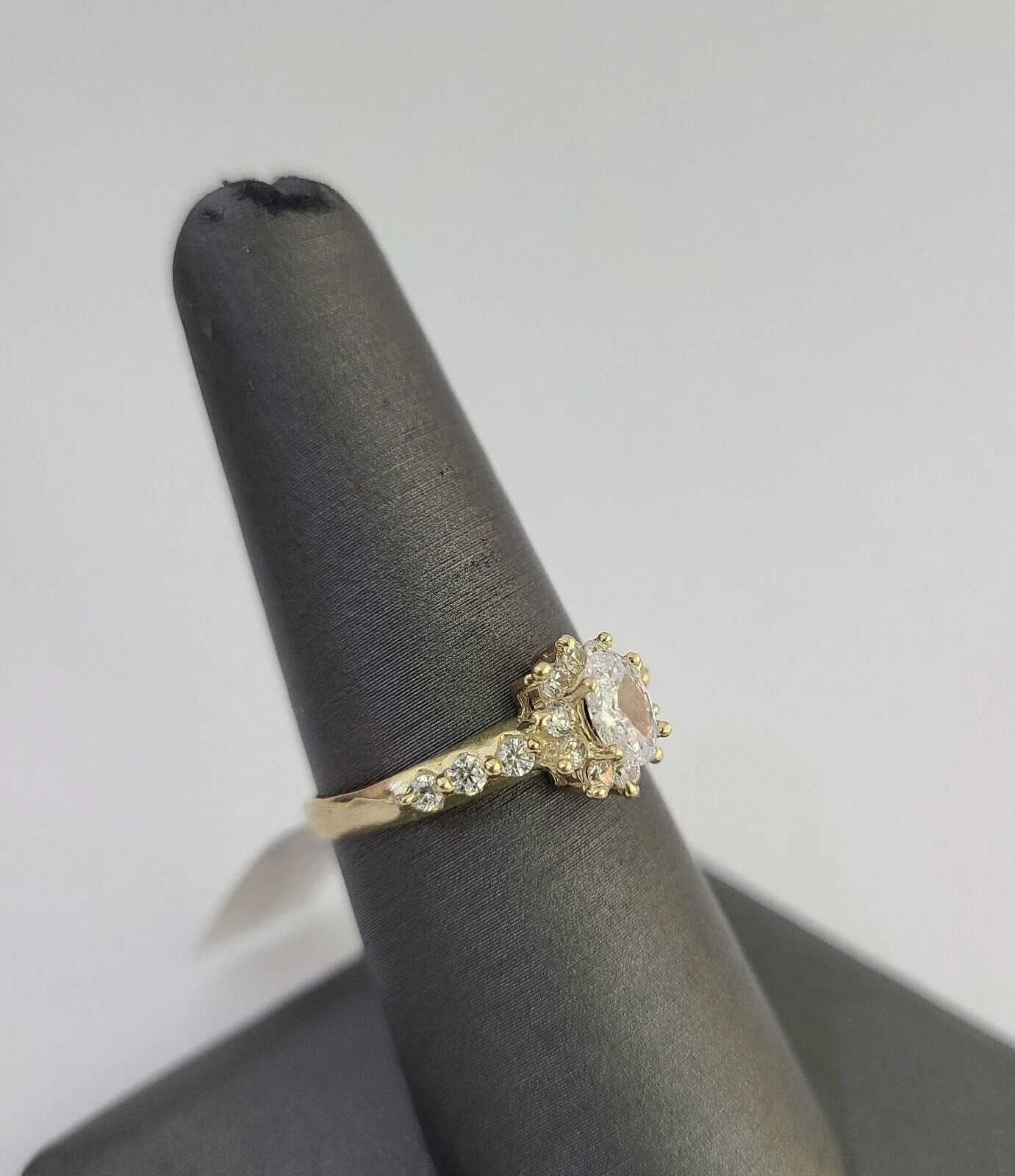Real 10k Yellow Gold Ring Wedding Engagement Casual 10Kt Genuine Ring Sizes 6,7,8,9,10,11 & 12 - Image 2