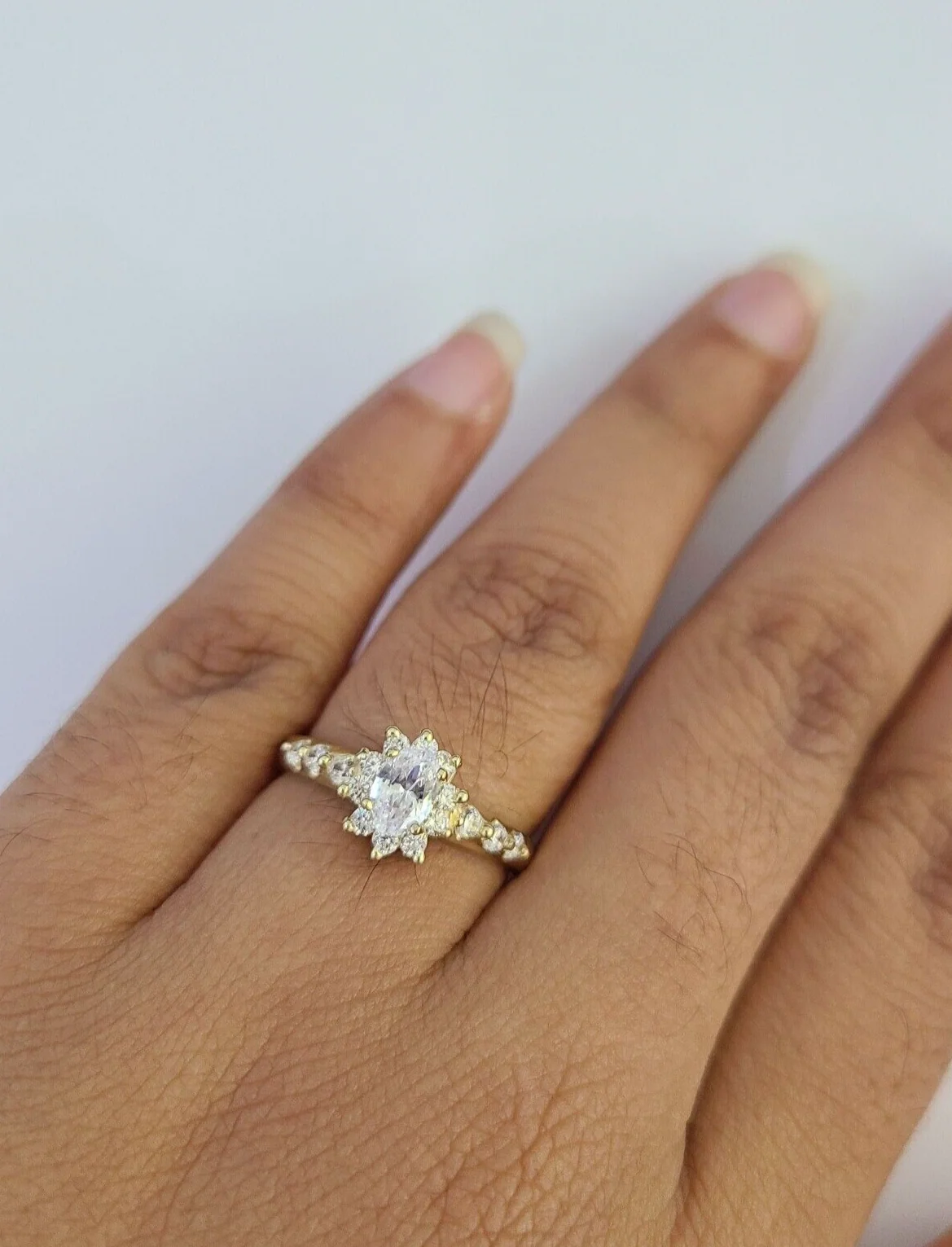 Real 10k Yellow Gold Ring Wedding Engagement Casual 10Kt Genuine Ring Sizes 6,7,8,9,10,11 & 12 - Image 4
