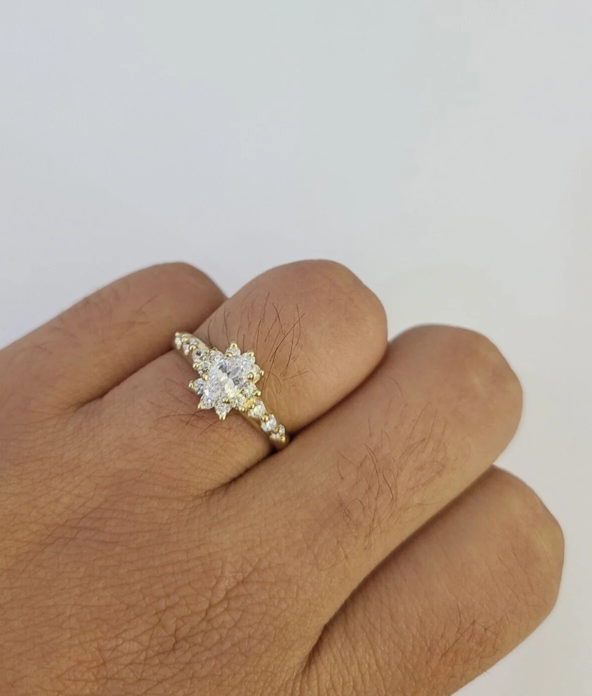 Real 10k Yellow Gold Ring Wedding Engagement Casual 10Kt Genuine Ring Sizes 6,7,8,9,10,11 & 12 - Image 5