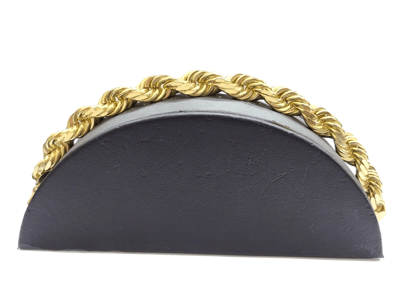 Real 10K Yellow Gold Rope Bracelet 10mm 8 Inch Lobster Lock For mens - Image 3