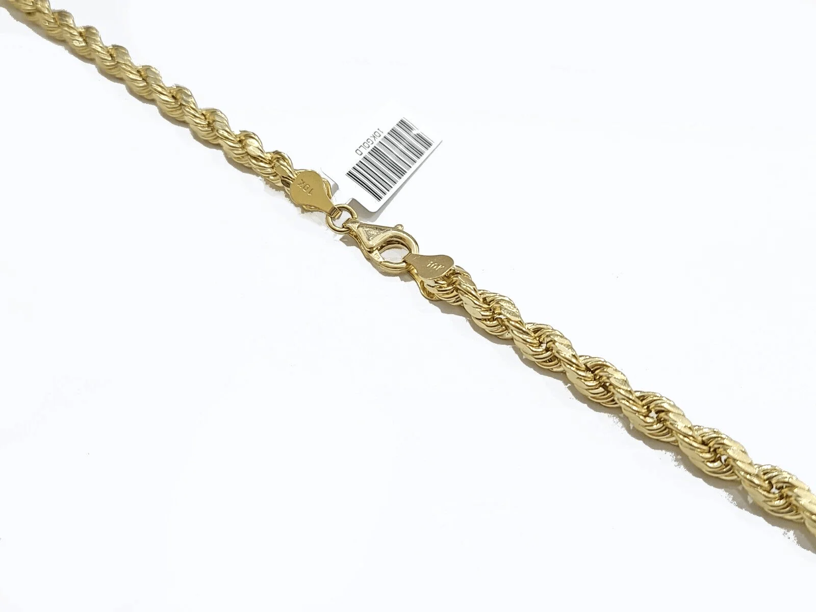 Real 10k Yellow Gold  Rope Chain 28'' Necklace Lion Head Charm Diamond Pendant - Image 3