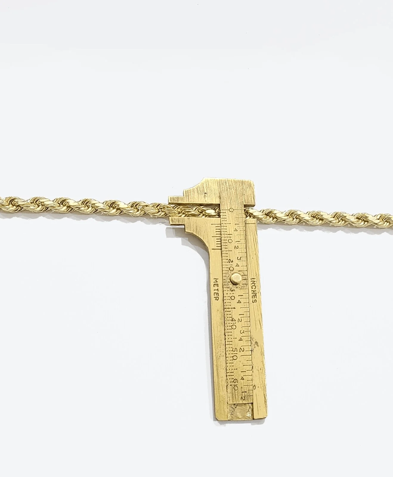 Real 10k Yellow Gold Rope Chain 28'' Necklace Lion Head Charm Diamond Pendant - Image 6