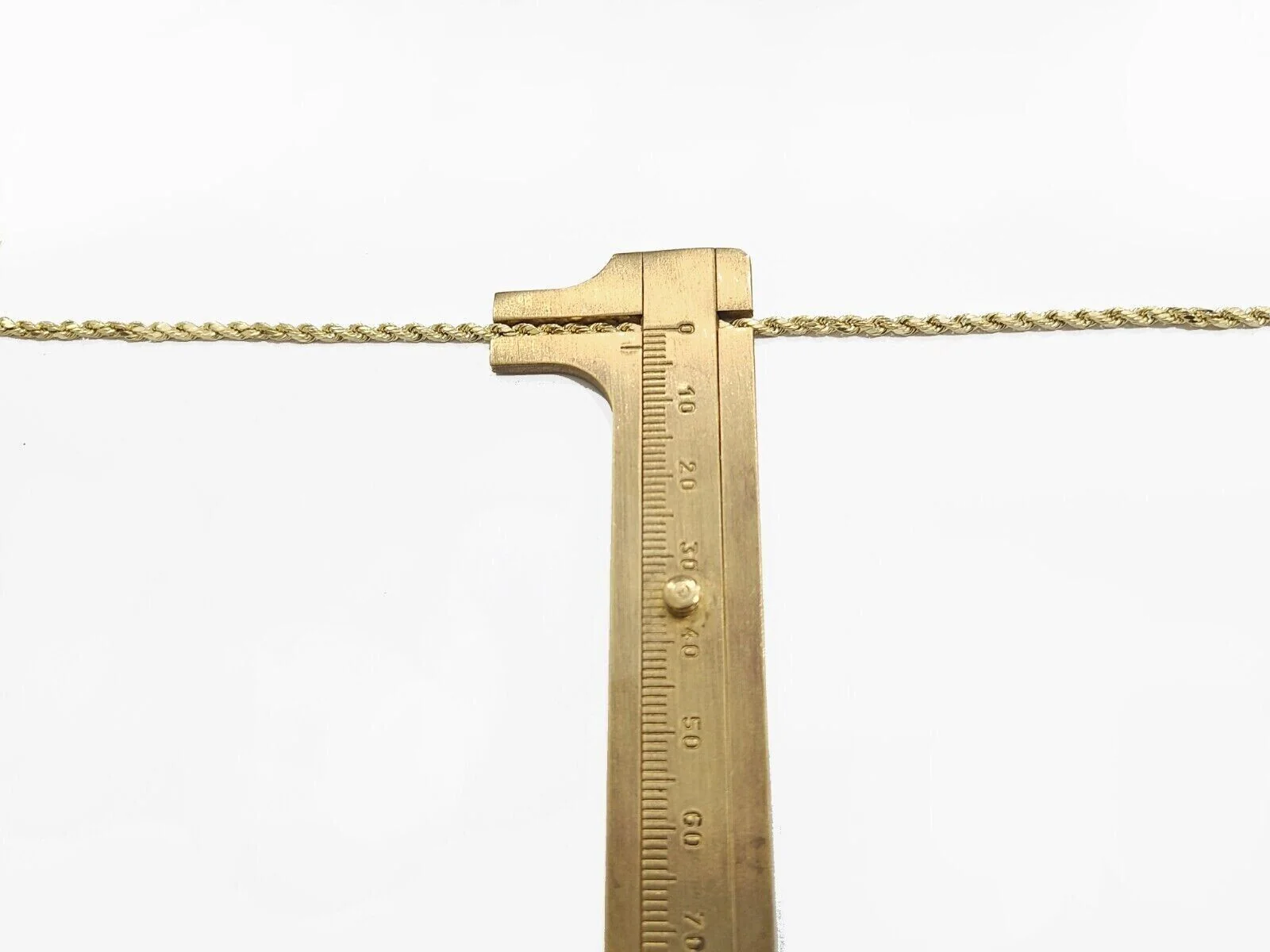 Real 10K Yellow Gold Rope Chain 2mm Necklace 18-26'' Inches Lobster Lock 10kt - Image 5