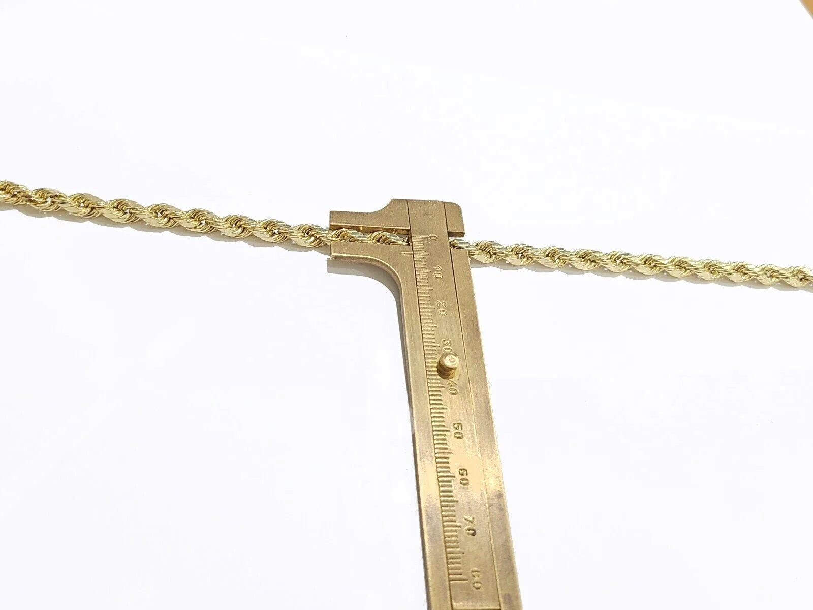 Real 10K Yellow Gold Rope Chain 6mm Necklace 20 in 22 in 24 in 26 in 28 in 30 in - Image 11