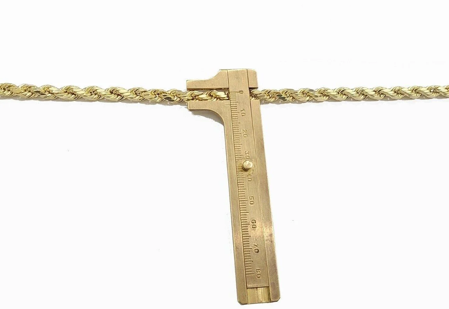 Real 10K Yellow Gold Rope Chain 8mm Necklace 18-30'' Inches Lobster Lock 10kt - Image 6