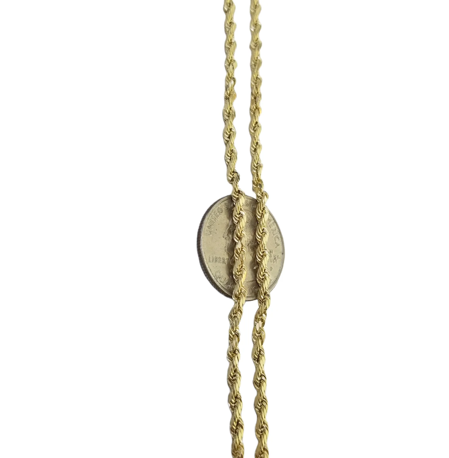 Real 10K Yellow Gold Rope Chain Necklace 26 Inch 3mm- 10mm Real 10k Men Women - Image 17