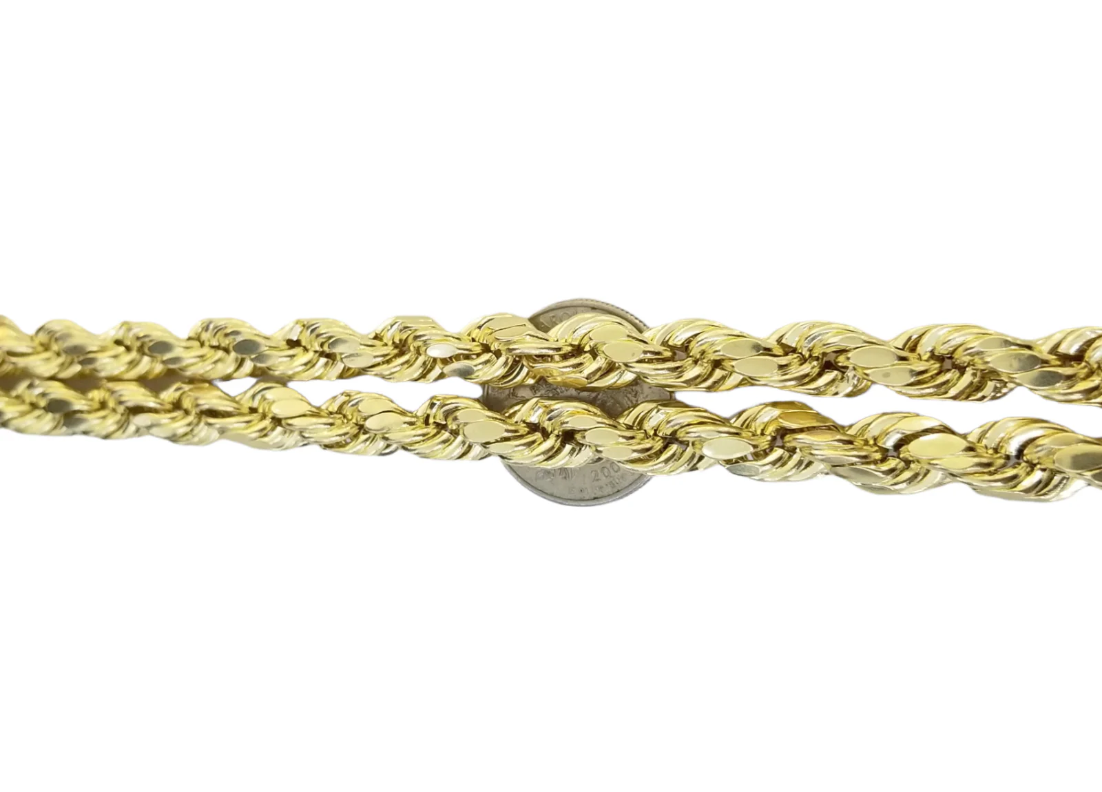 Real 10K Yellow Gold Rope Chain Necklace 26 Inch 3mm- 10mm Real 10k Men Women - Image 22