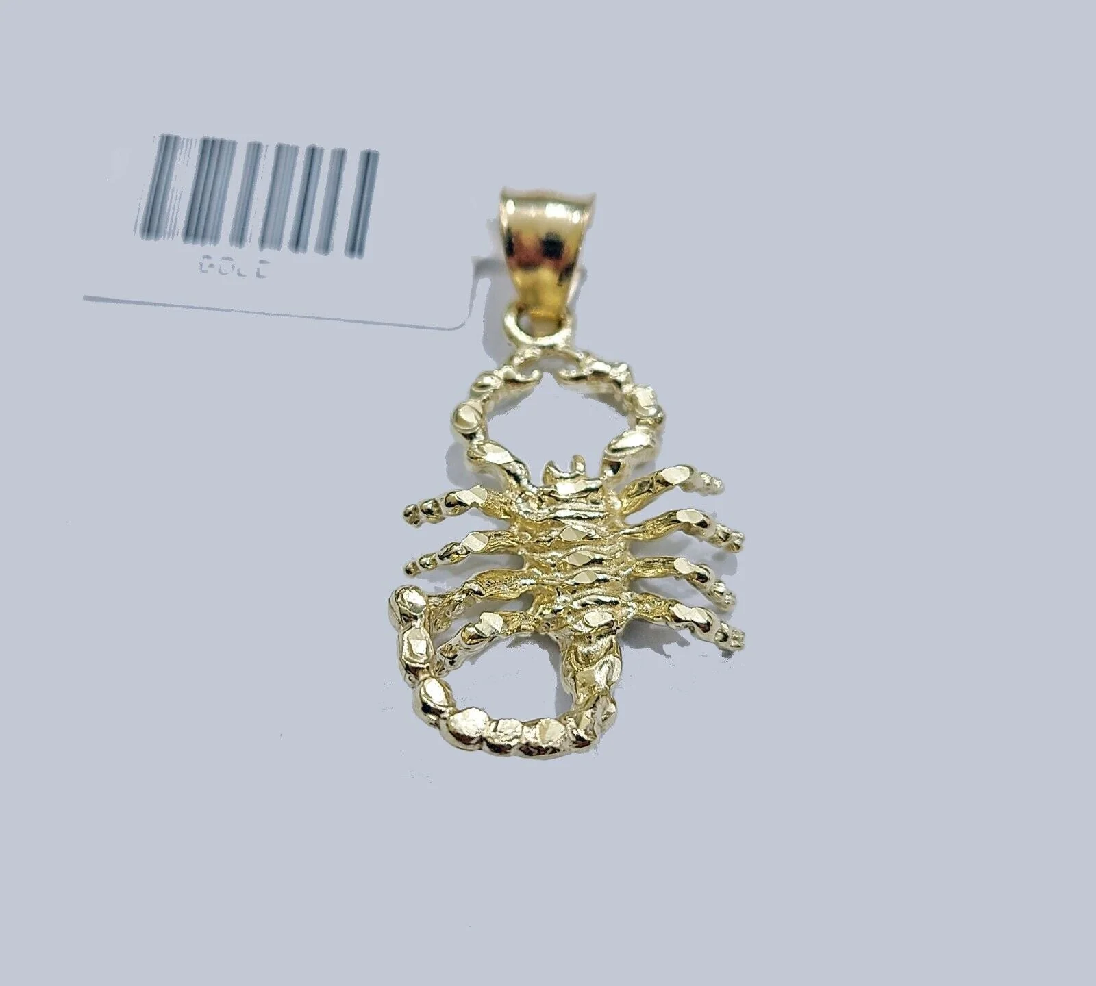 Real 10k Yellow Gold Scorpio Charm Pendant 10kt for Chain - Image 2