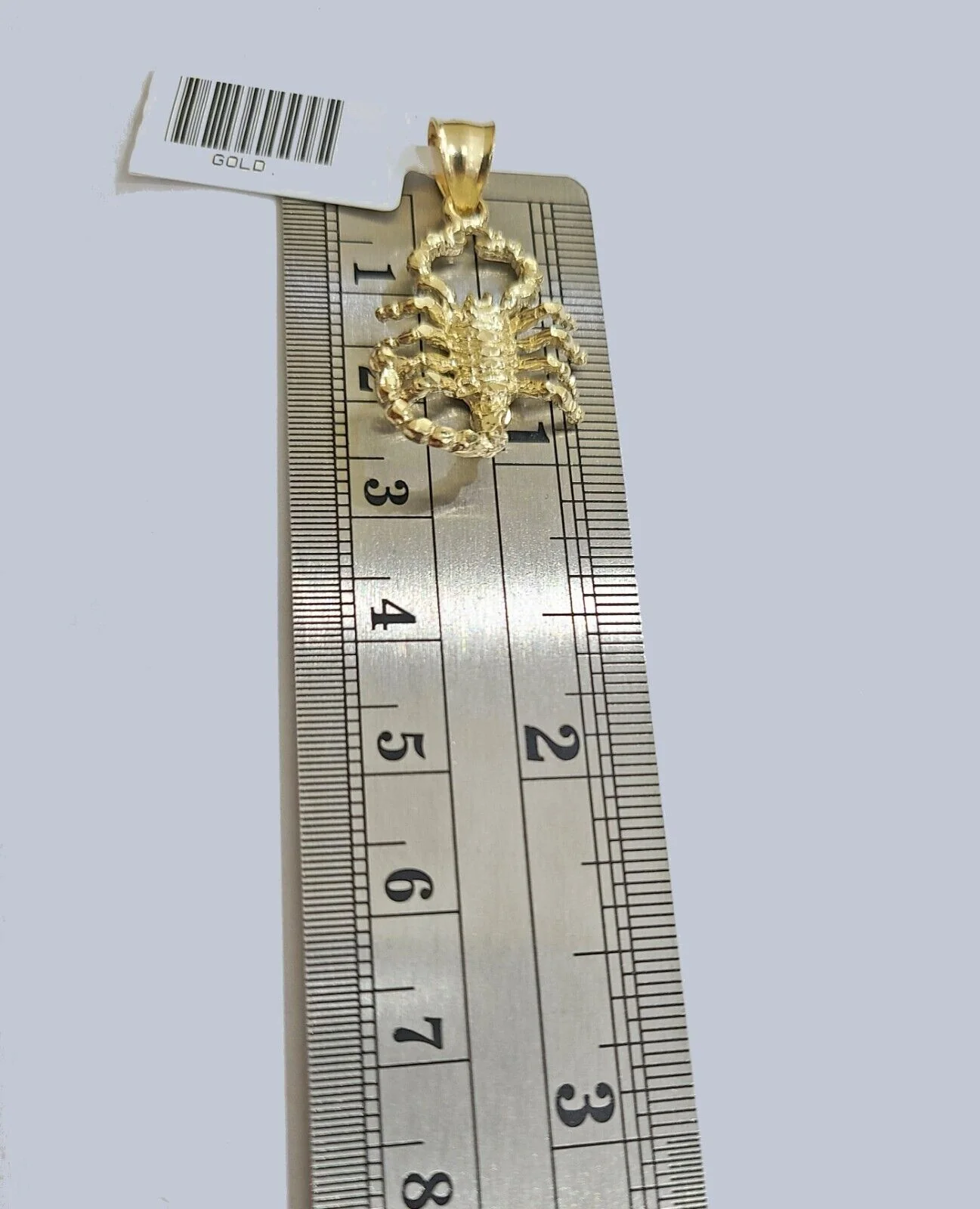 Real 10k Yellow Gold Scorpio Charm Pendant 10kt for Chain - Image 4