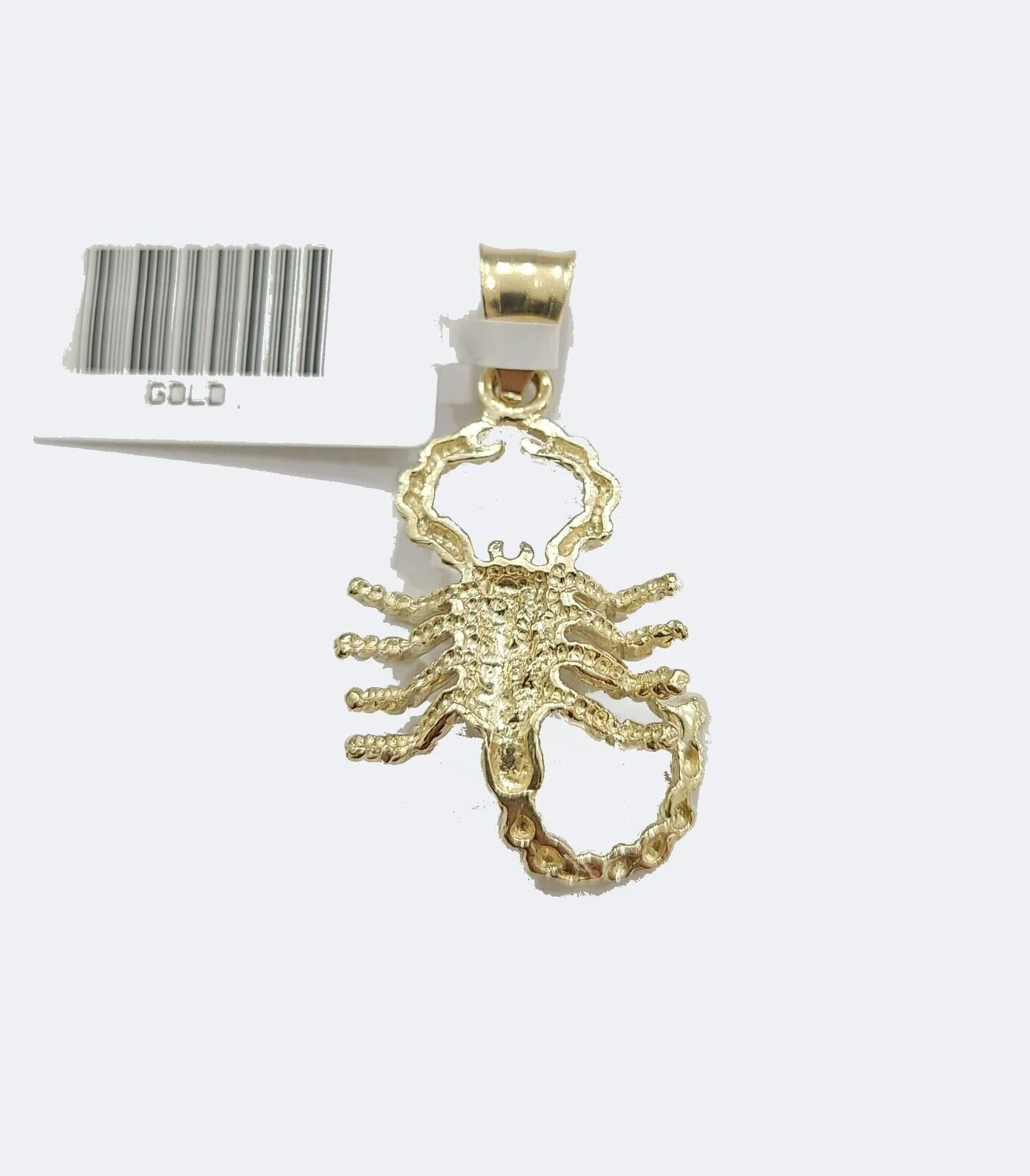 Real 10k Yellow Gold Scorpio Charm Pendant 10kt for Chain - Image 5
