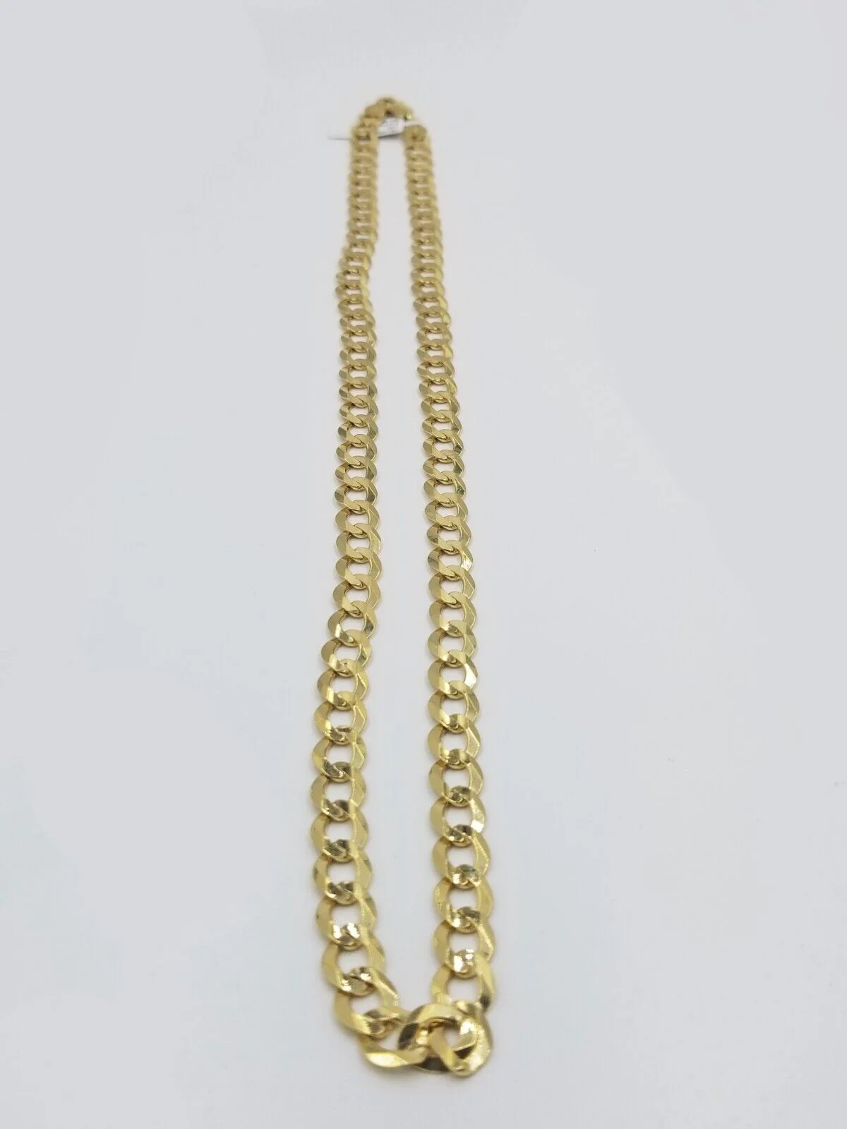 Real 10k Yellow Gold Solid Necklace Cuban Curb Link Chain 9.5mm 24" inch For Men - Image 7