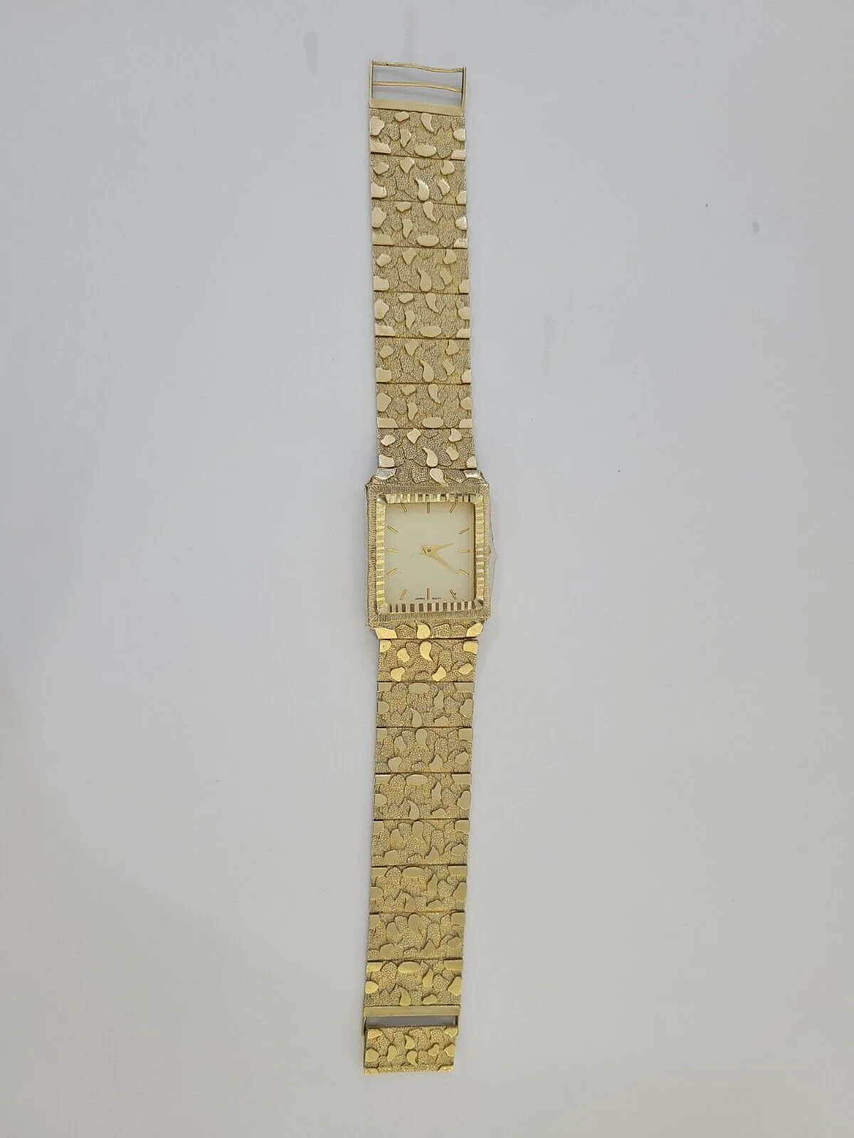 Real 10K Yellow Gold Watch Nugget Style For Men's Genuine 10kt Gold - Image 5