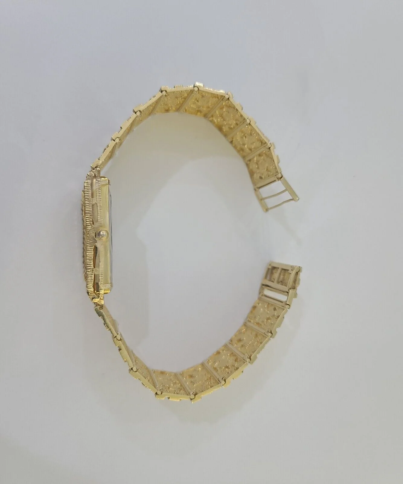 Real 10K Yellow Gold Watch Nugget Style For Men's Genuine 10kt Gold - Image 6