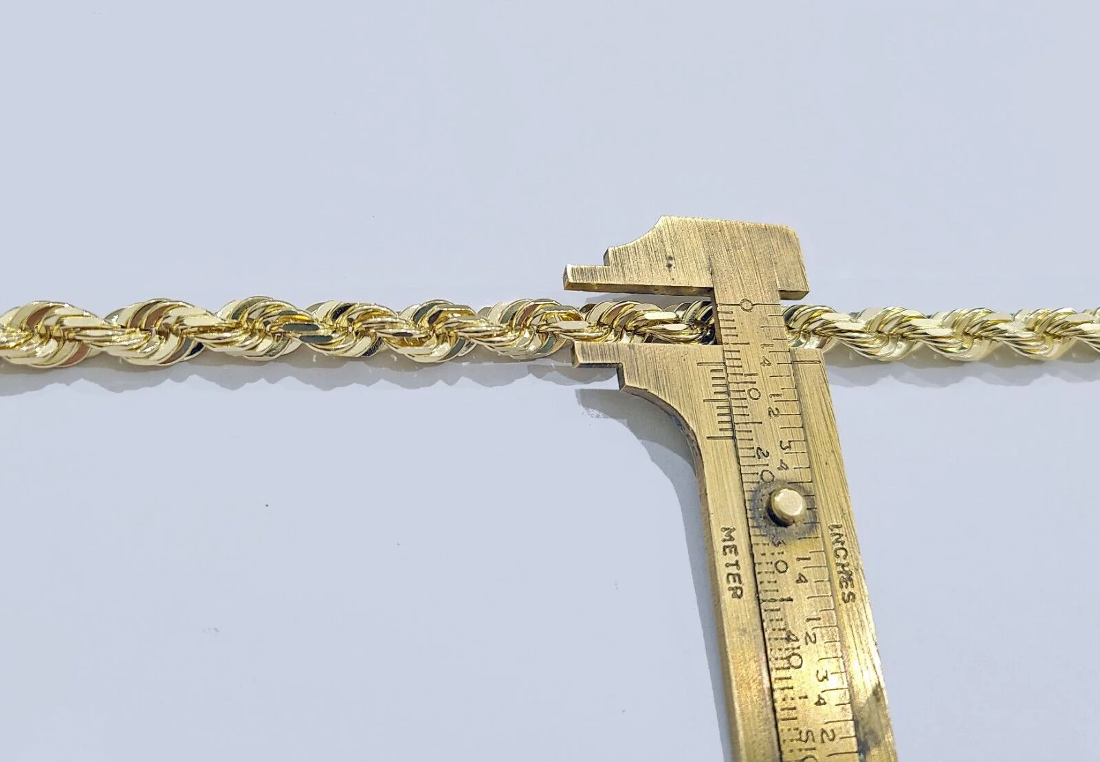 Real 10k Yellow Solid Gold 7mm Rope Bracelet 8'' inch 10kt Unisex - Image 6