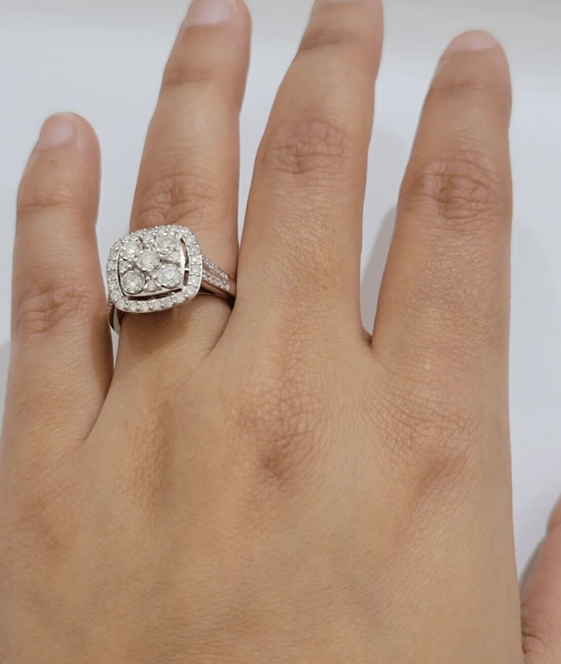 Real 10kt Gold 1CT Diamond Ring Women Band Natural Genuine Band Wedding 10k SALE - Image 3